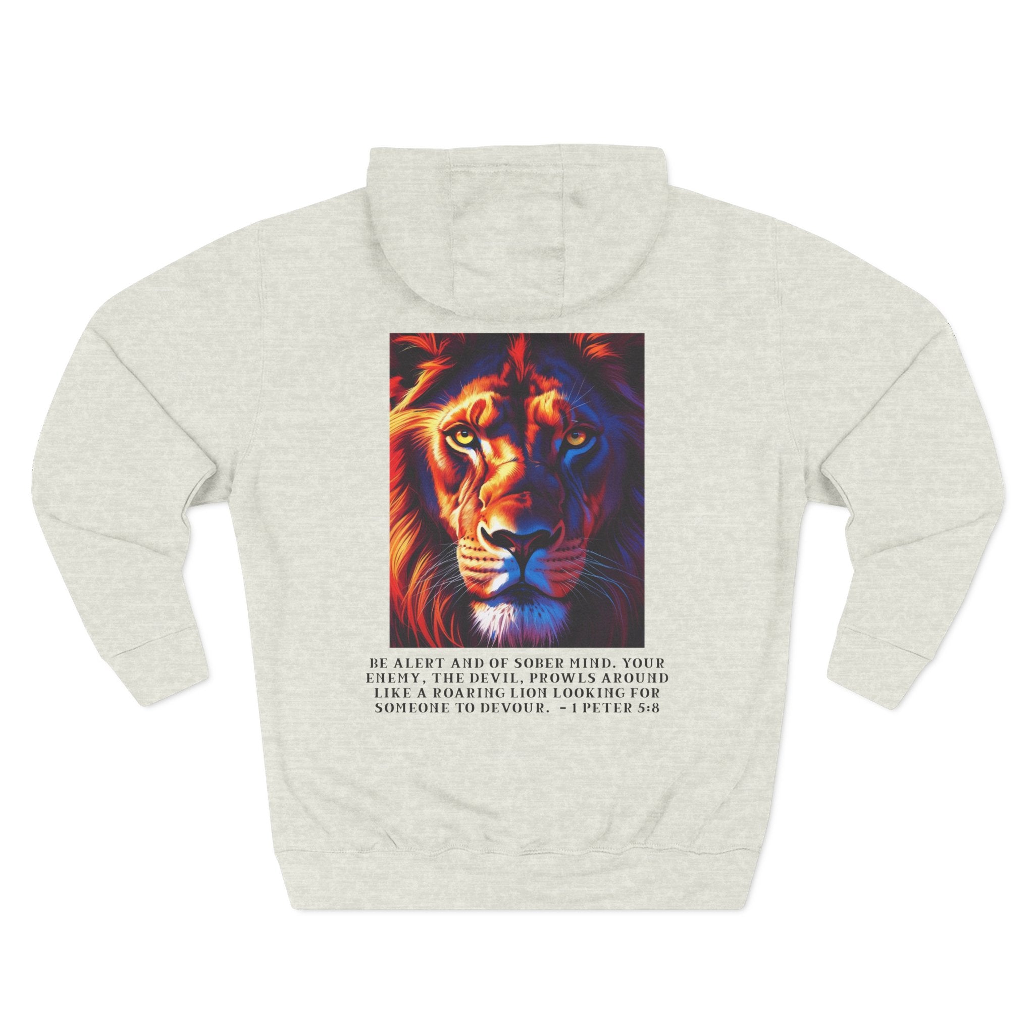 Cozy Flannel Hoodie – Lion Edition