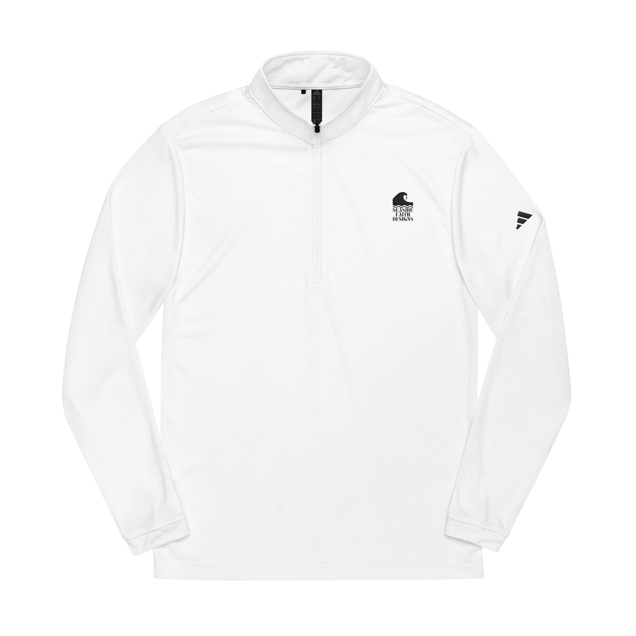 Embroidered Quarter-Zip Pullover — Soft, Versatile adidas® Pullover