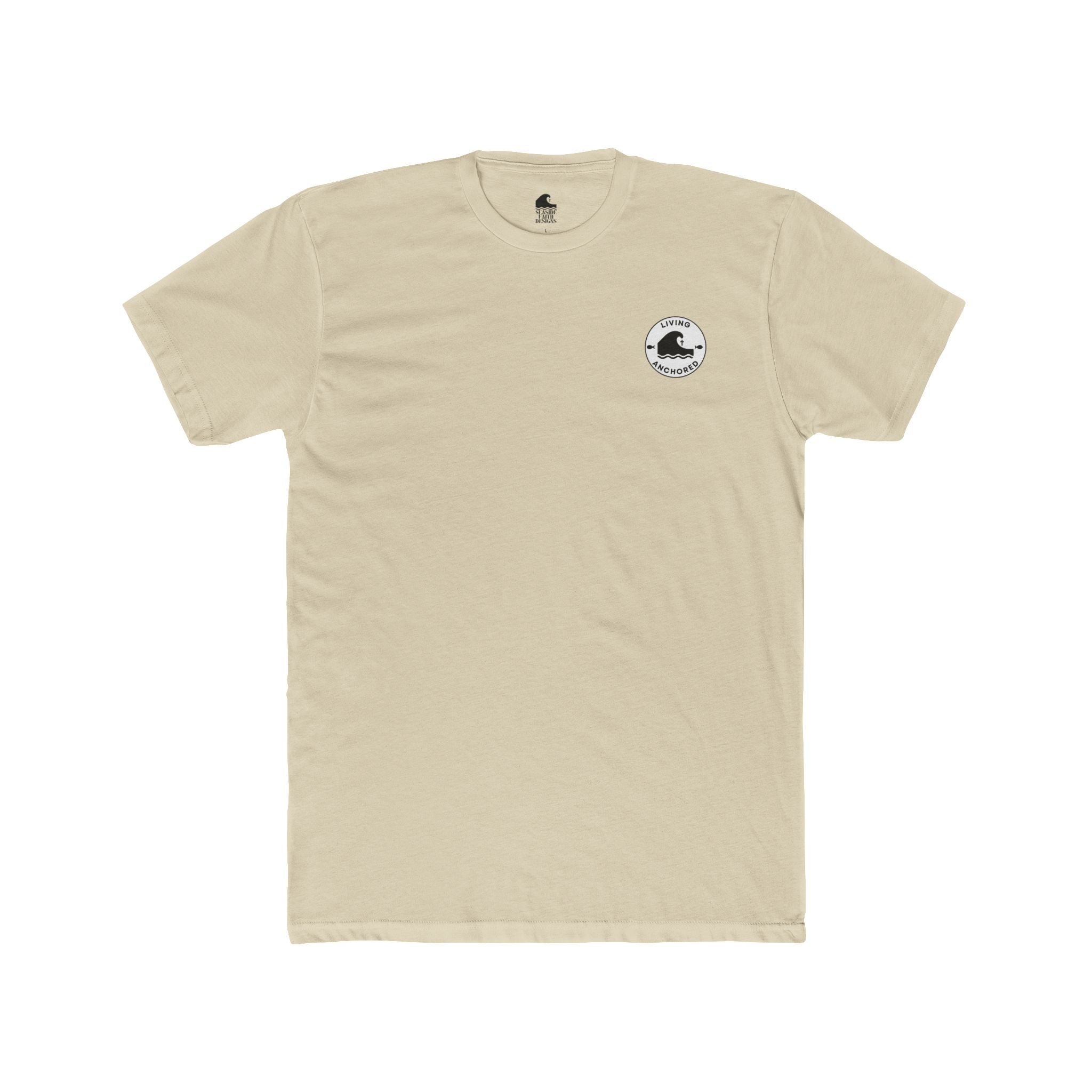 Living Anchored – Eagle & Psalm 36:7 Cotton Crew Tee