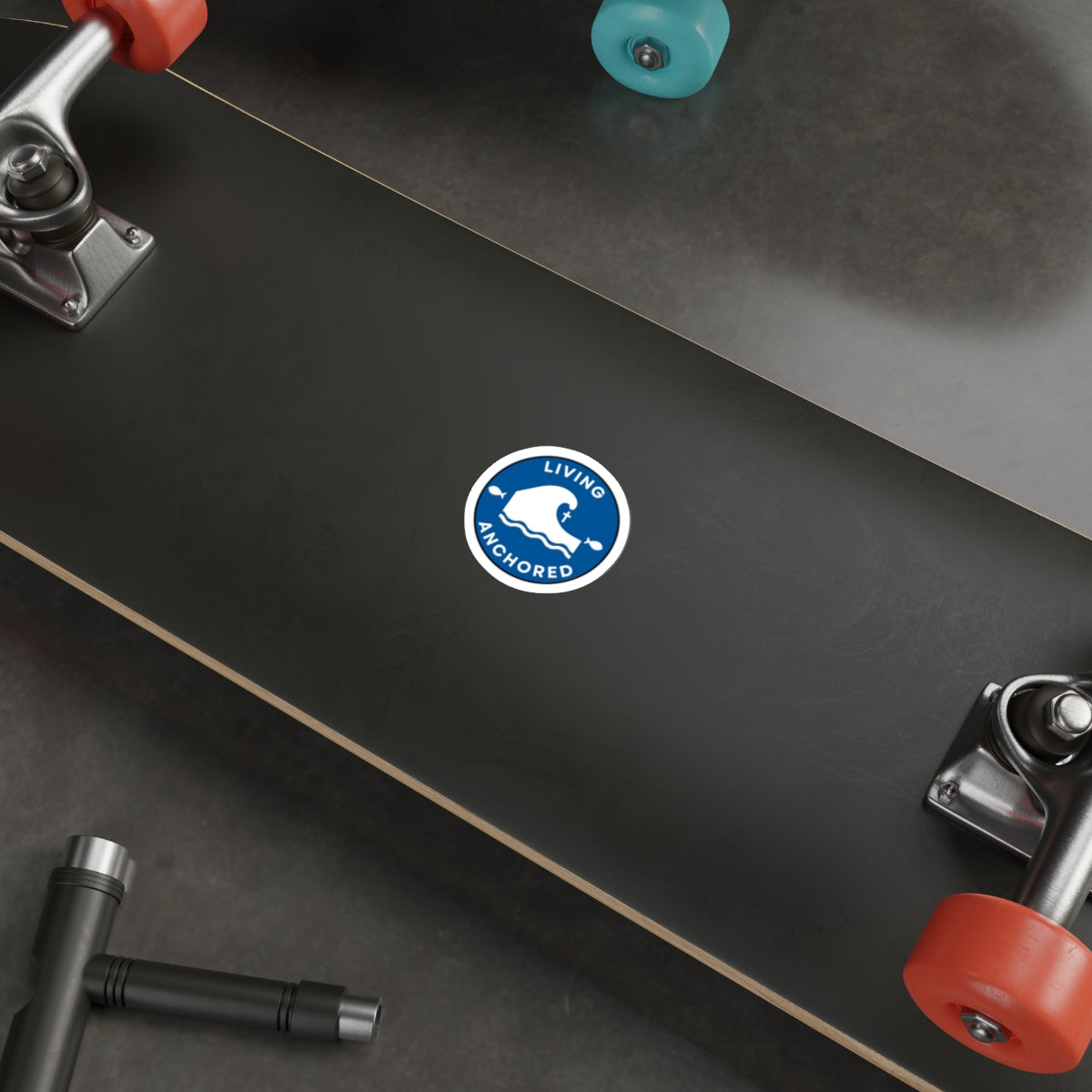 Living Anchored Die-Cut Sticker