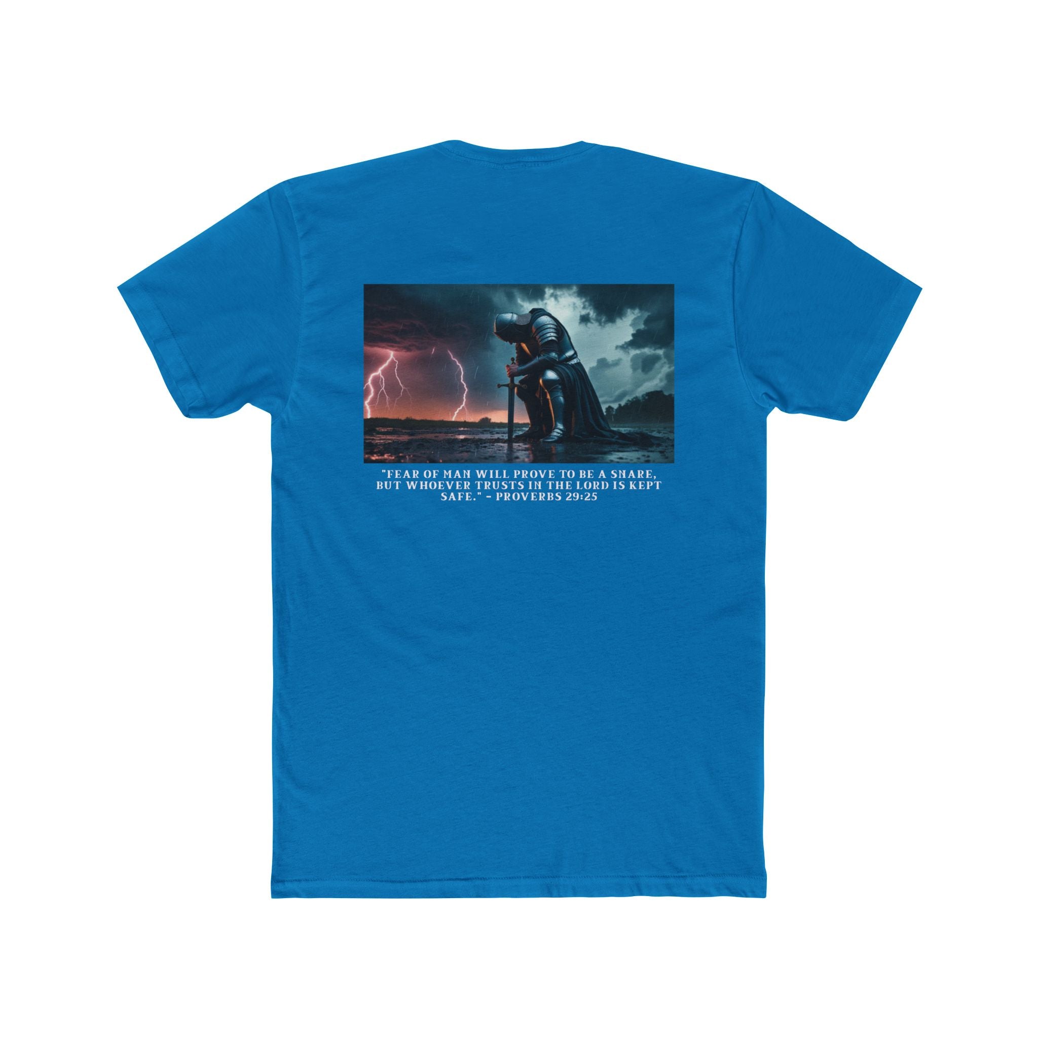 Faith Over Fear – Cotton Crew Tee (13 Colors, White Font)