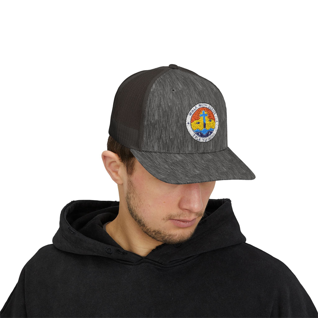 Walk With Jesus Sunrise Snapback Trucker Hat