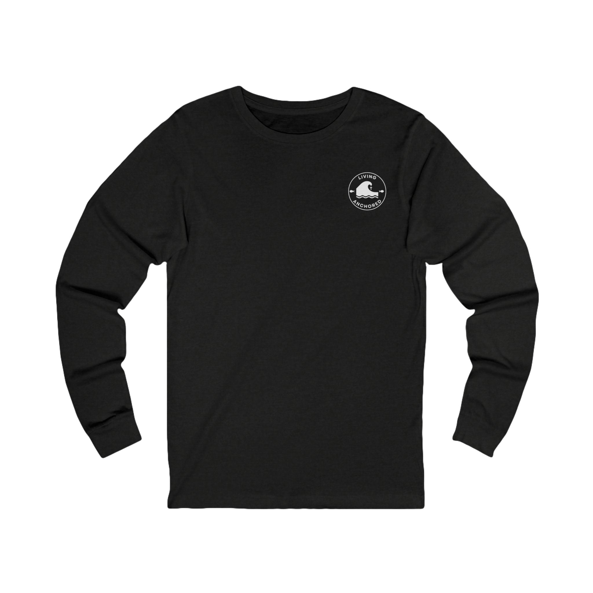 Living Anchored Jersey Long Sleeve Tee – Lighthouse (John 1:5)