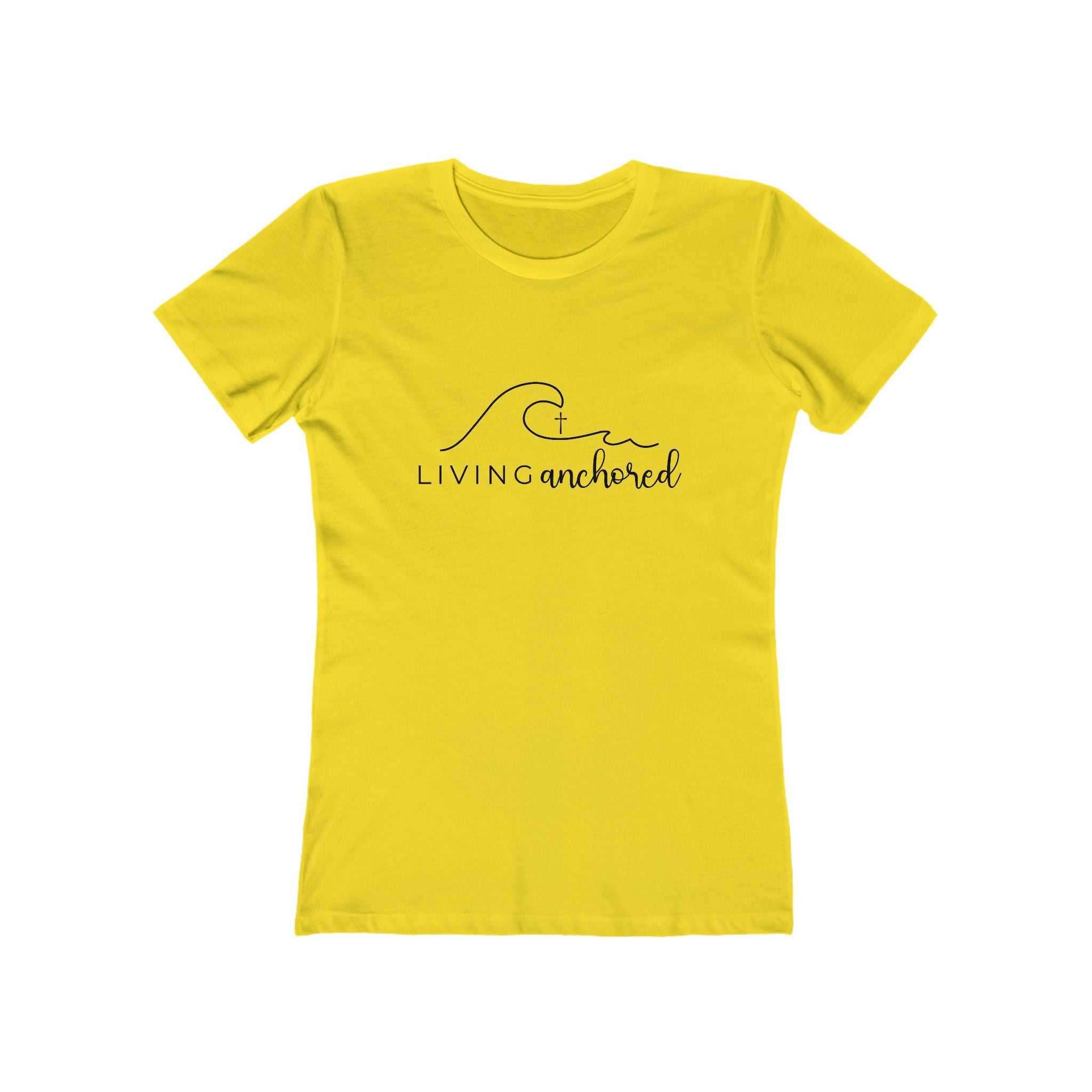 Living Anchored – Women’s Boyfriend Tee (13 Color Options)