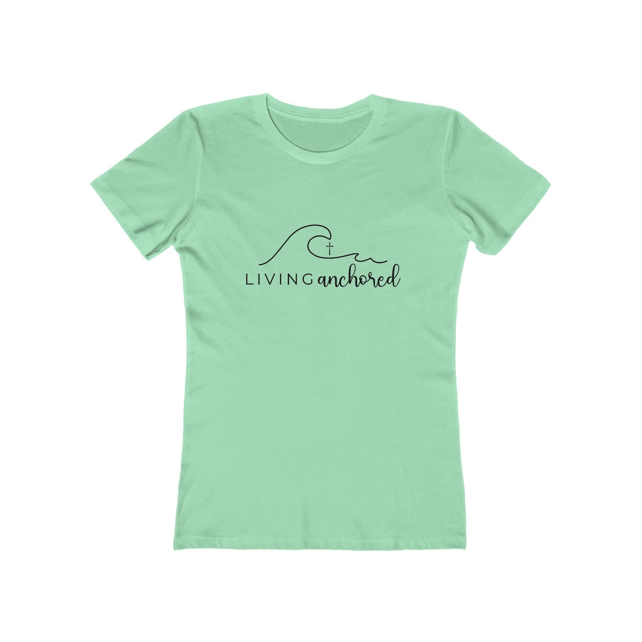 Living Anchored – Women’s Boyfriend Tee (13 Color Options)