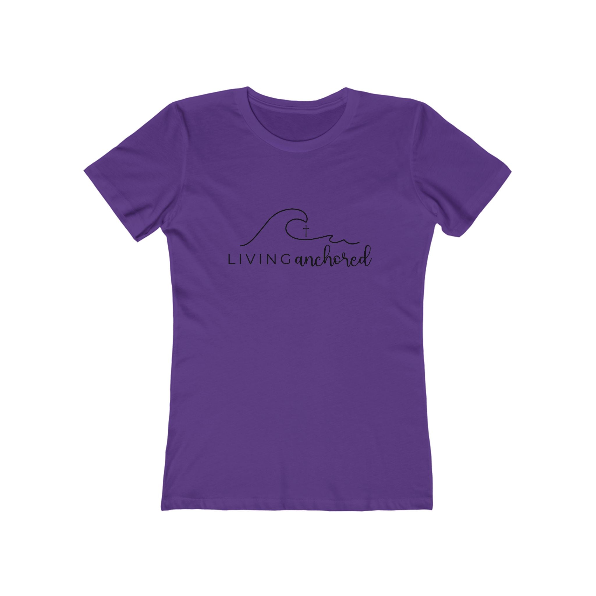 Living Anchored – Women’s Boyfriend Tee (13 Color Options)