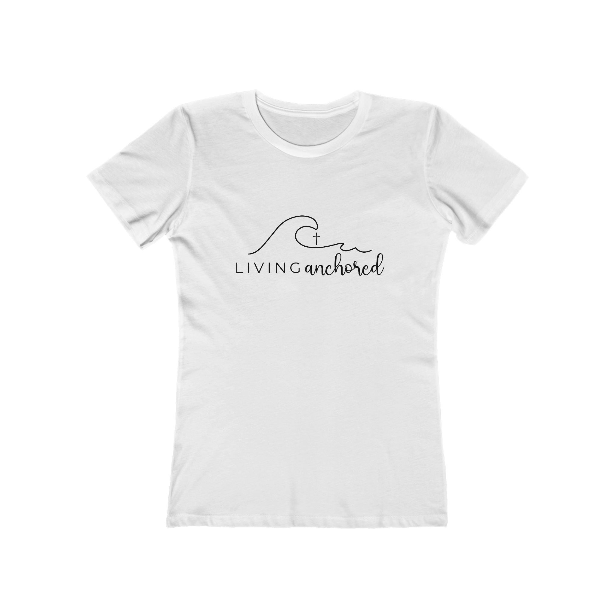 Living Anchored – Women’s Boyfriend Tee (13 Color Options)