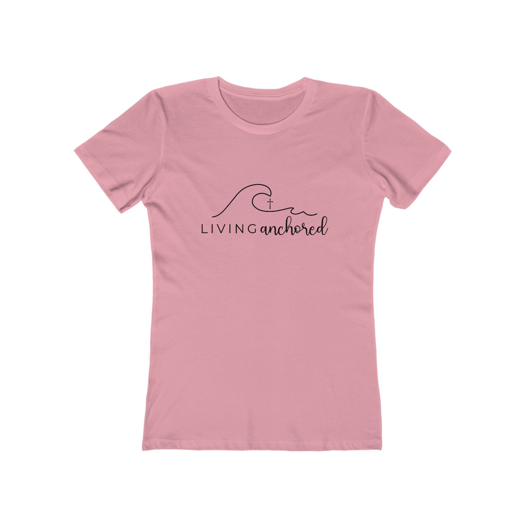 Living Anchored – Women’s Boyfriend Tee (13 Color Options)