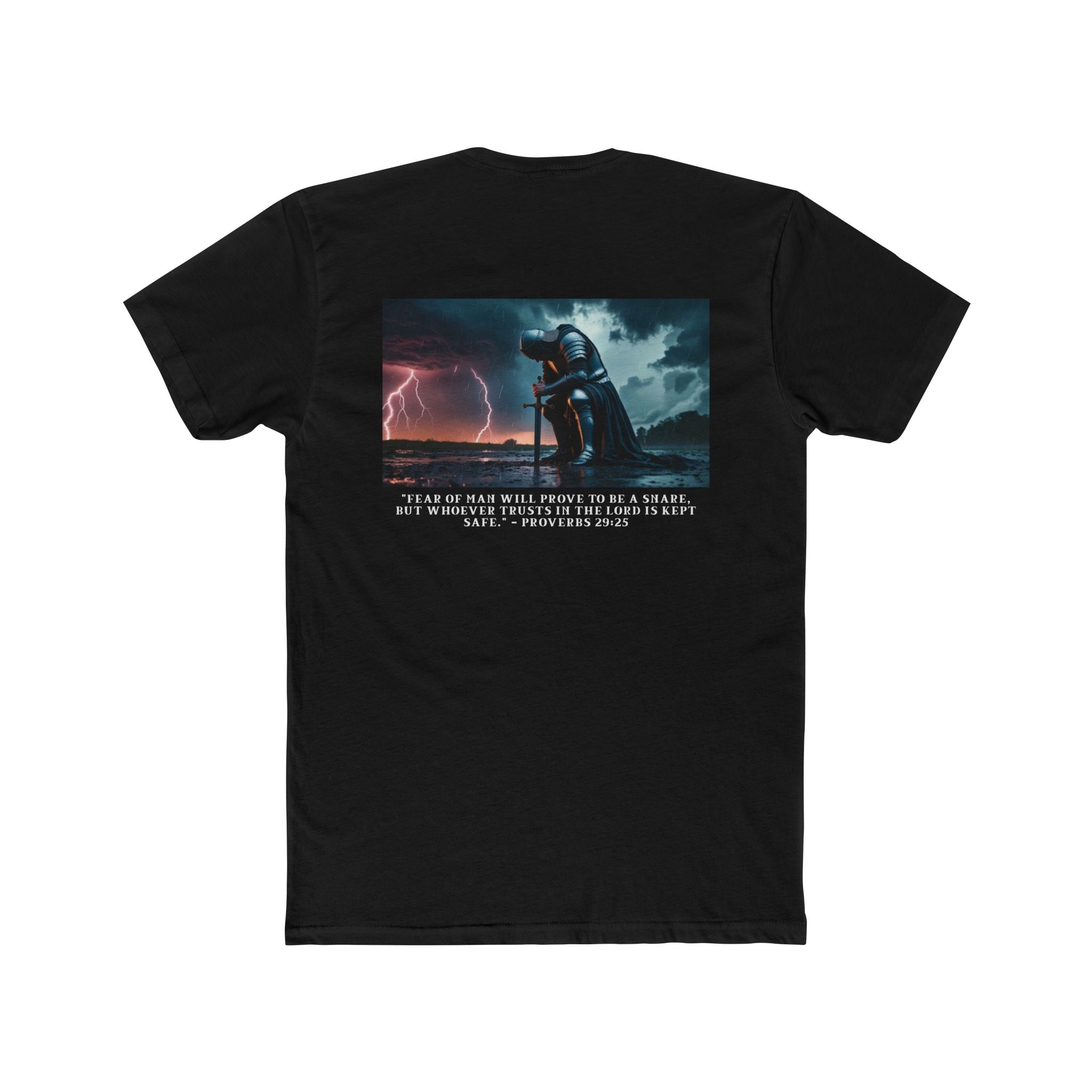 Faith Over Fear – Cotton Crew Tee (13 Colors, White Font)