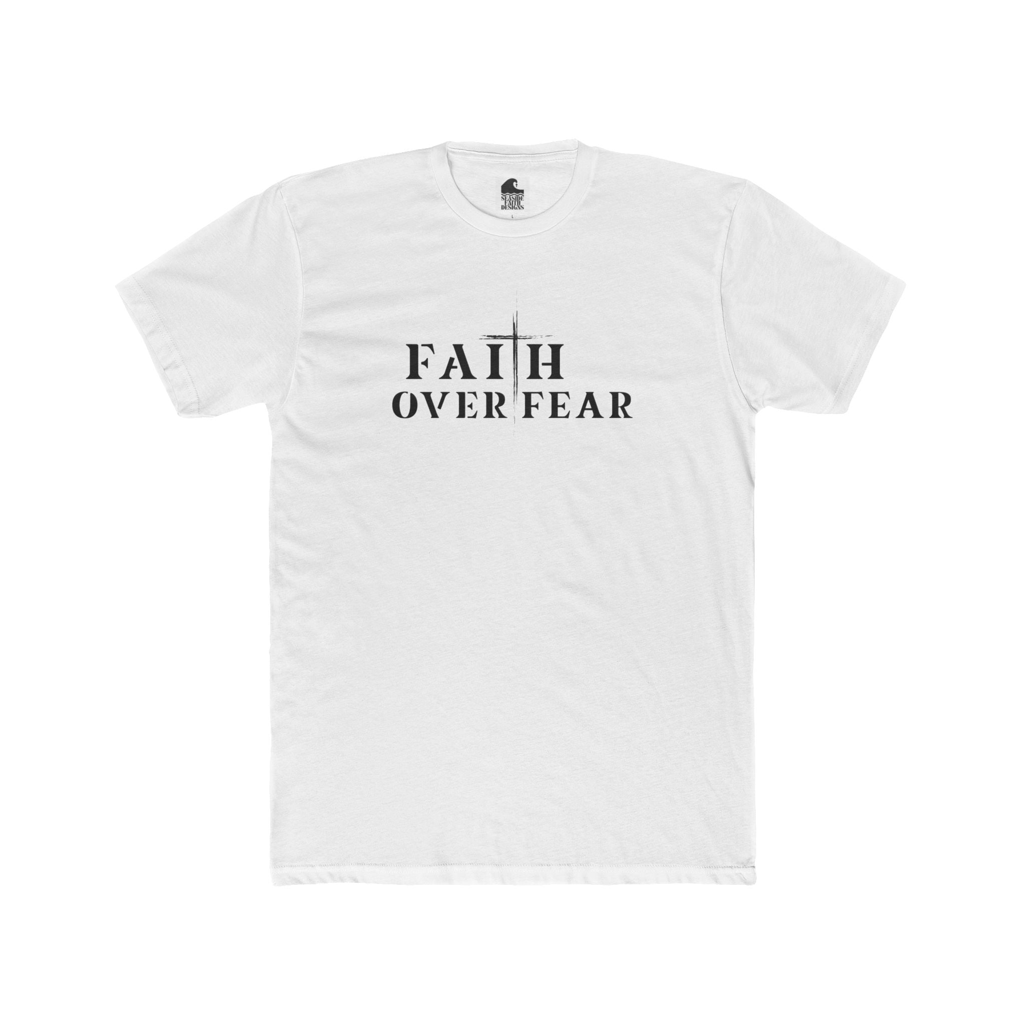 Faith Over Fear – Cotton Crew Tee (9 Colors)