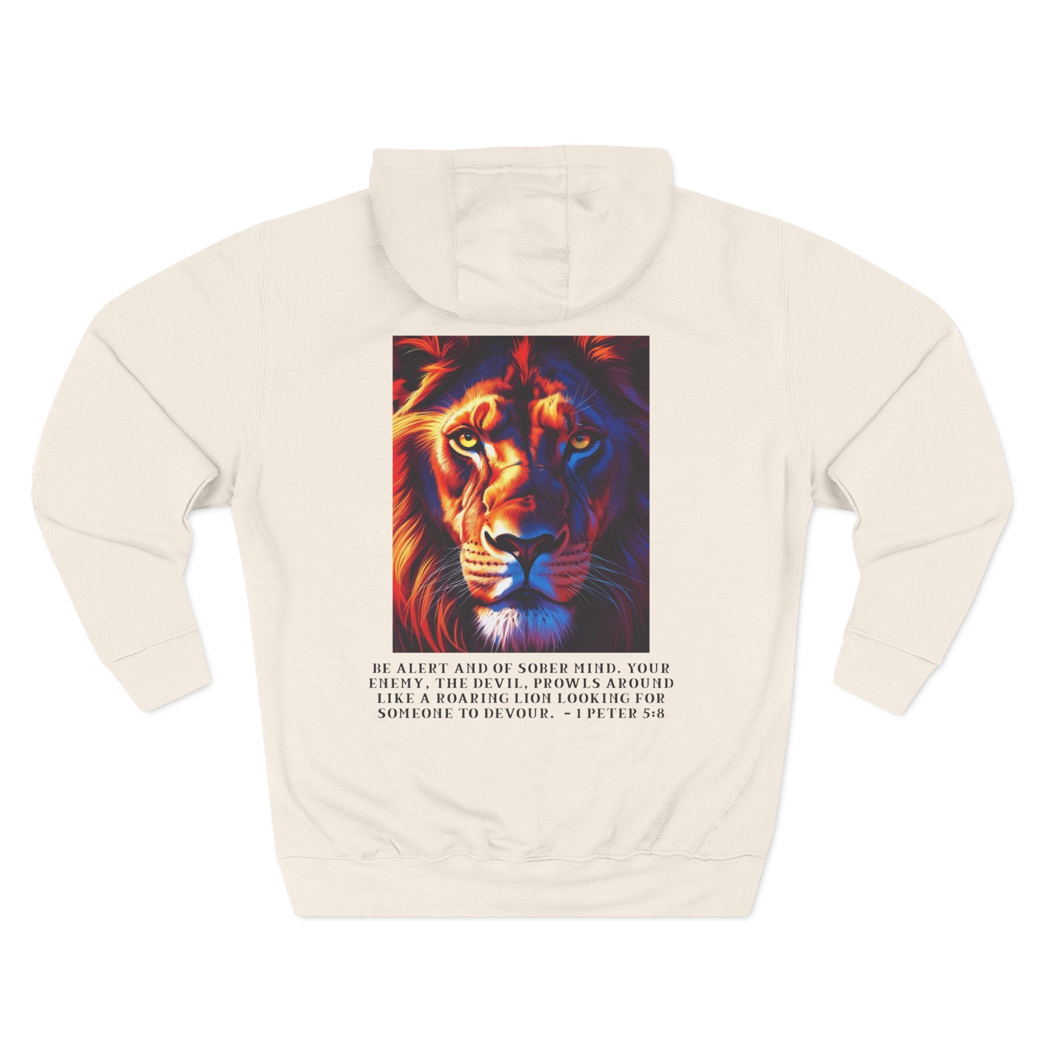 Cozy Flannel Hoodie – Lion Edition