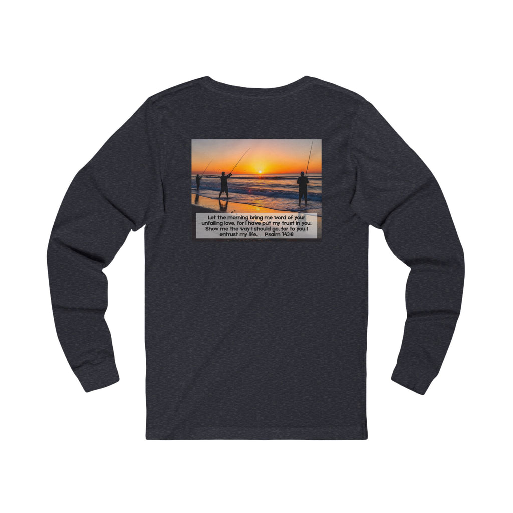 Inspirational Jersey Long Sleeve Tee – Psalm 143:8
