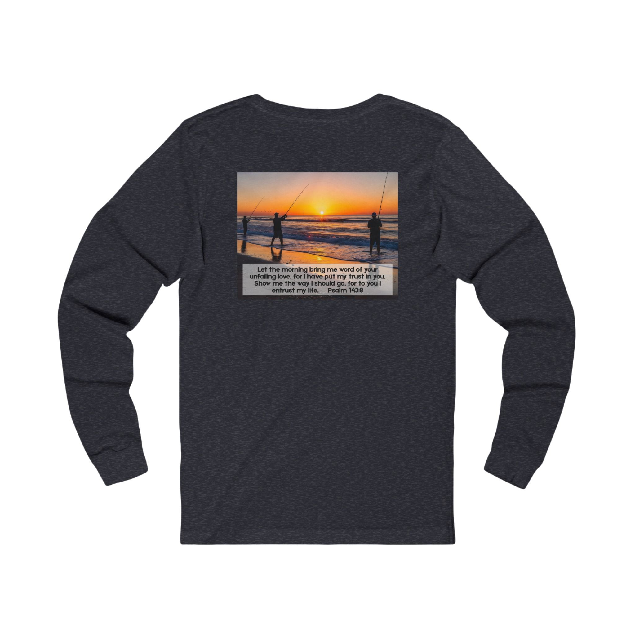 Inspirational Jersey Long Sleeve Tee – Psalm 143:8