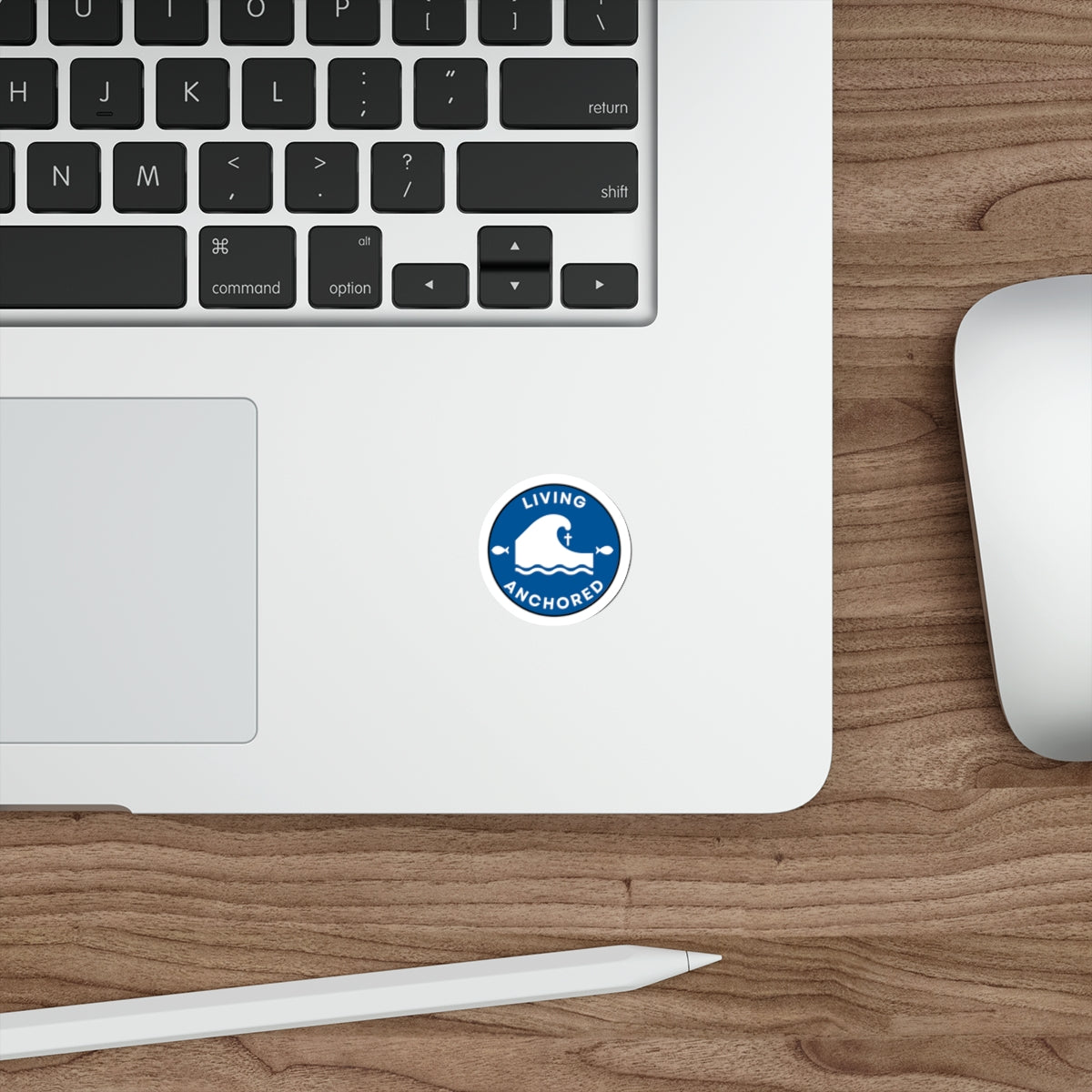 Living Anchored Die-Cut Sticker
