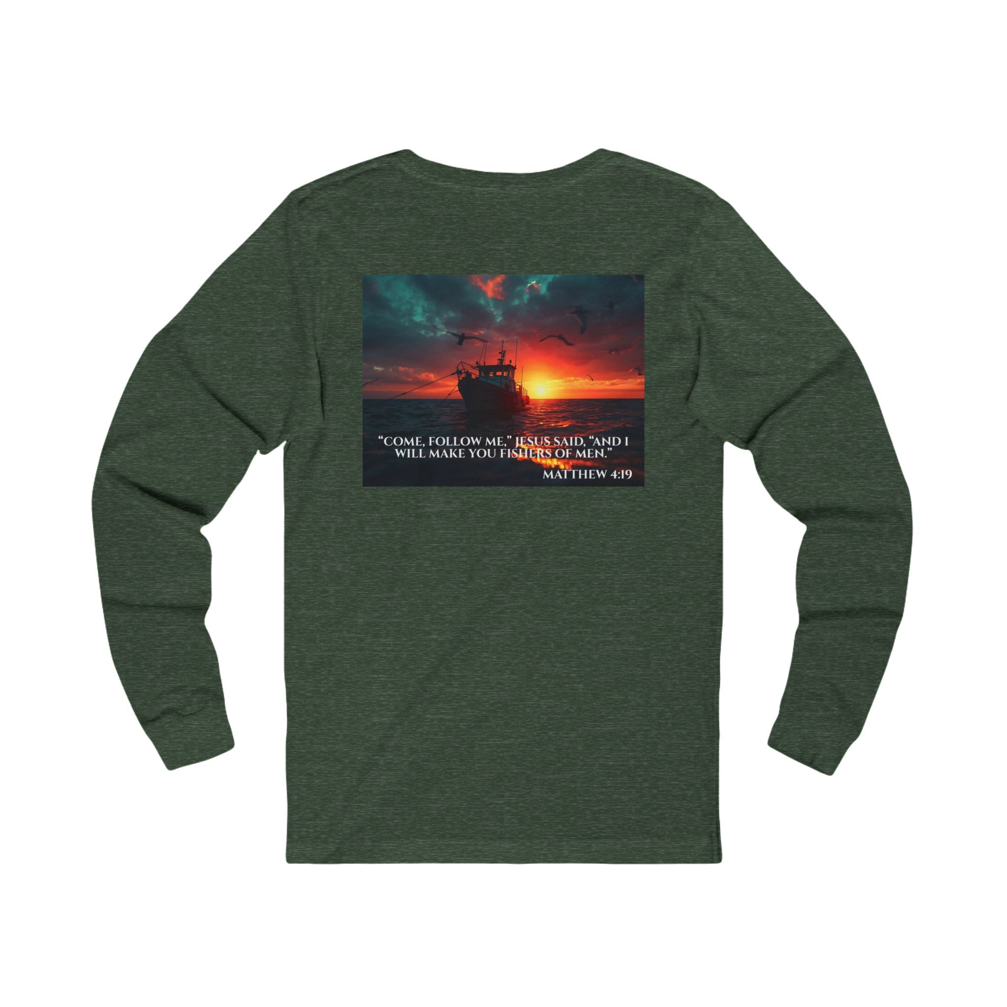 Jersey Long Sleeve Tee – Fishers of Men | Matthew 4:19