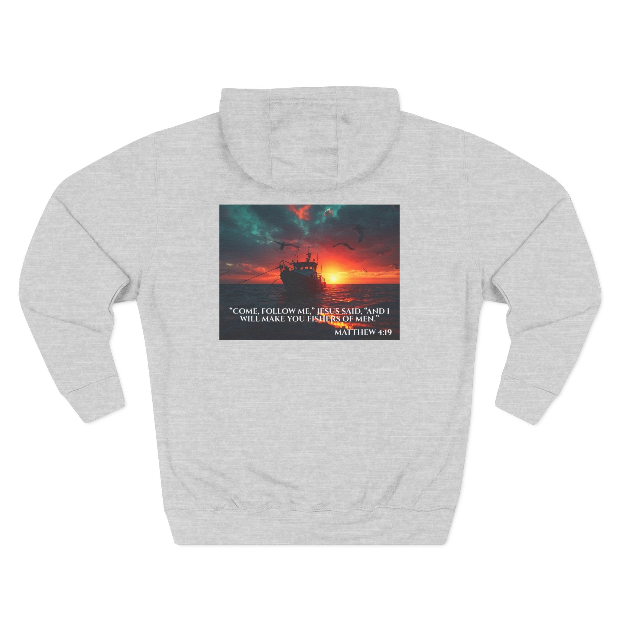 Fleece Hoodie – Fishers of Men | Matthew 4:19
