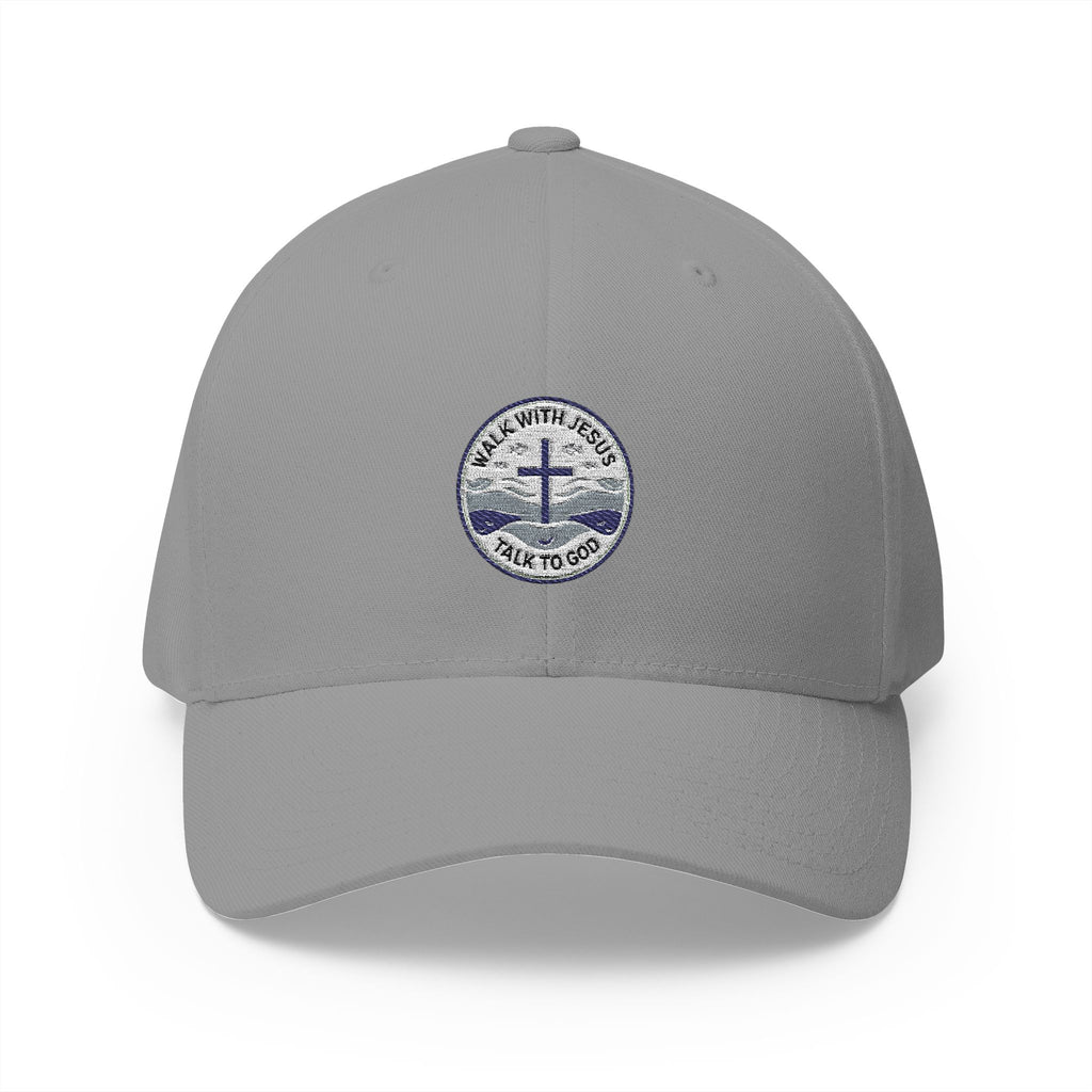 Walk With Jesus, Talk to God | Structured Cap (Black Logo Back)