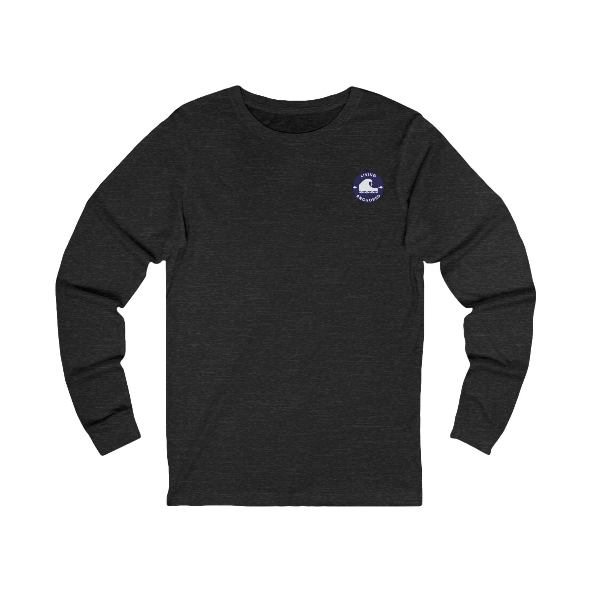 Living Anchored Jersey Long Sleeve Tee – Bird & Wave with Mark 11:22-24