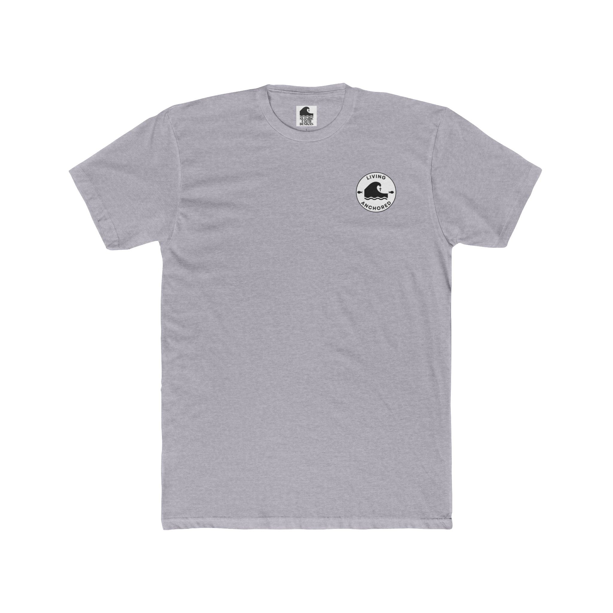 Living Anchored Whale Tee – Lamentations 3:22-23 (17 Color Options)