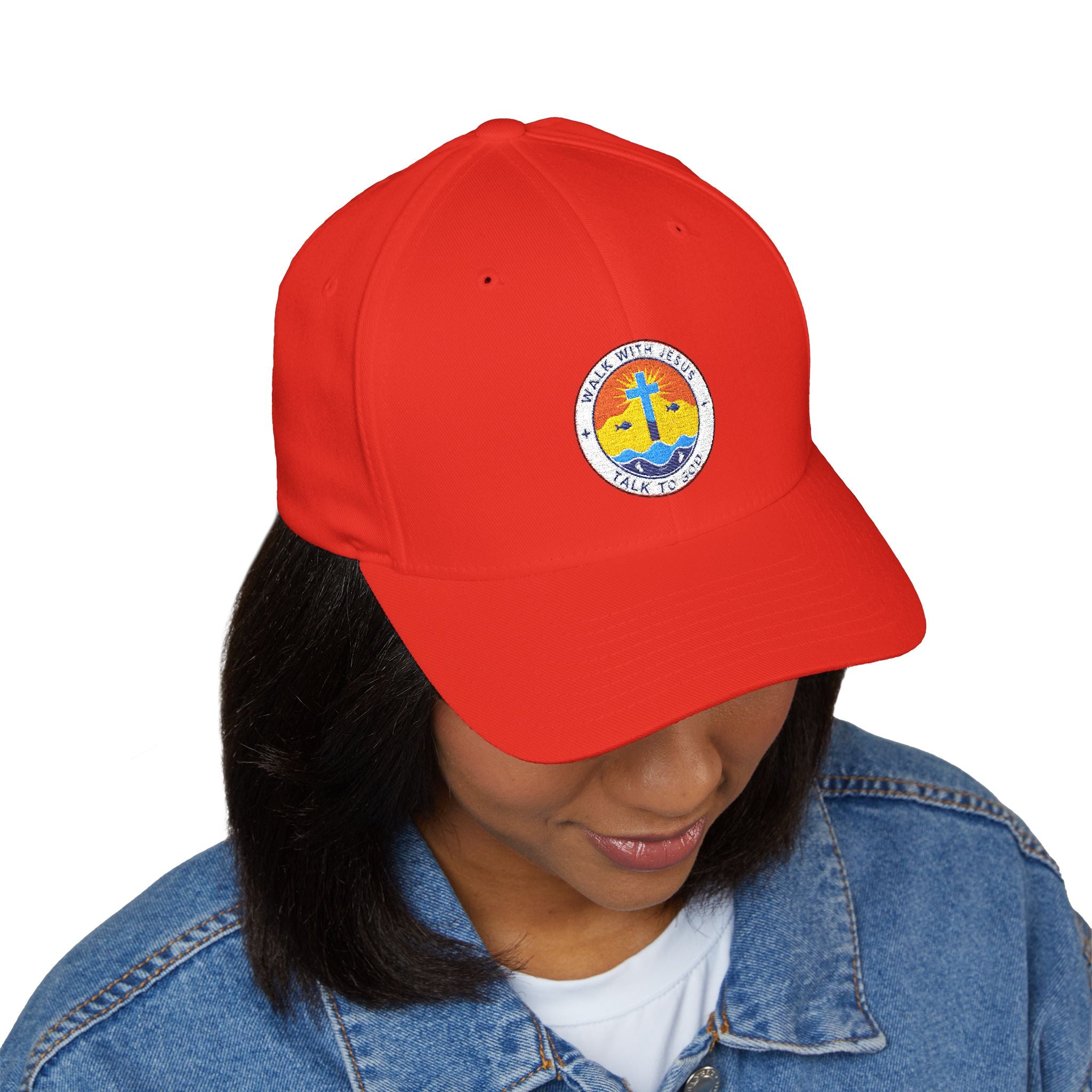 Walk with Jesus Closed-Back Cap 