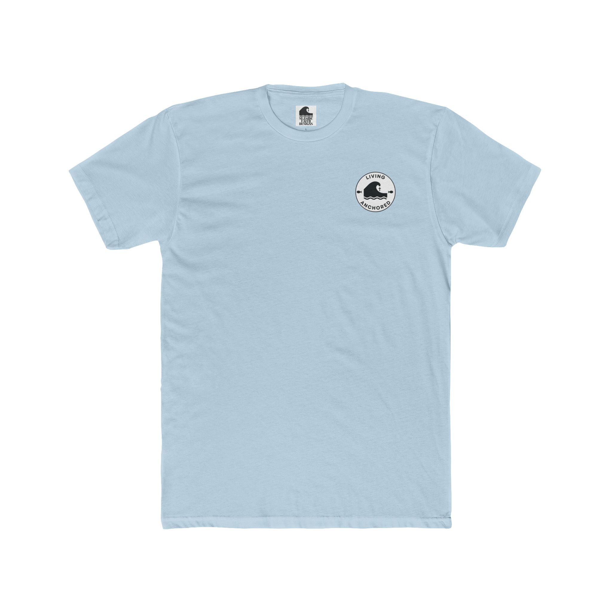 Living Anchored Whale Tee – Lamentations 3:22-23 (17 Color Options)