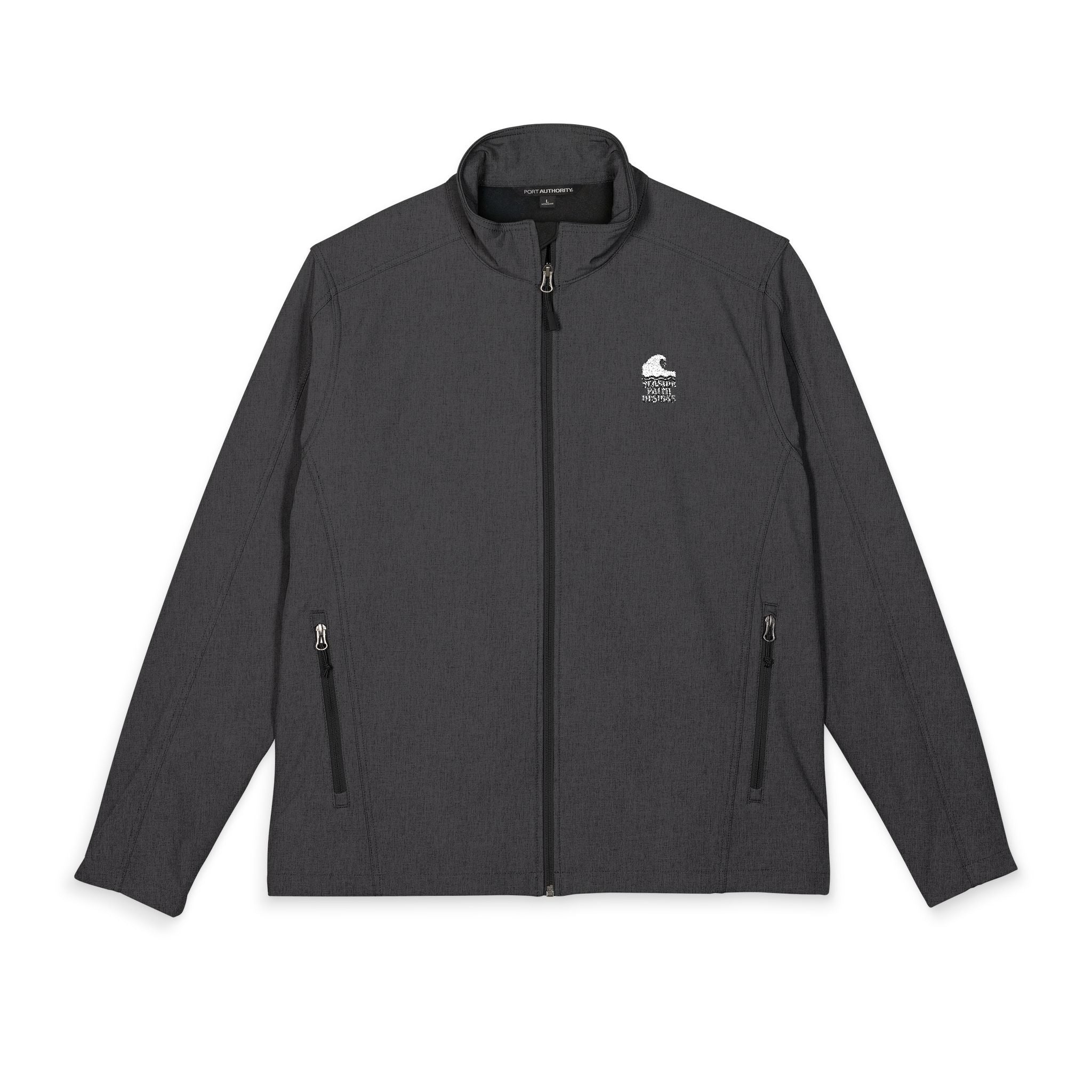 Men's Embroidered Seaside Faith Designs logo, Soft Shell Jacket - Lightweight Water-Resistant Workwear
