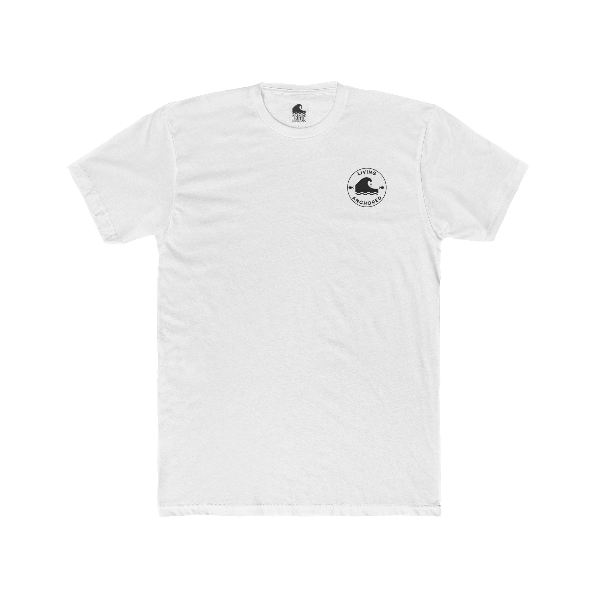 Living Anchored Whale Tee – Lamentations 3:22-23 (17 Color Options)
