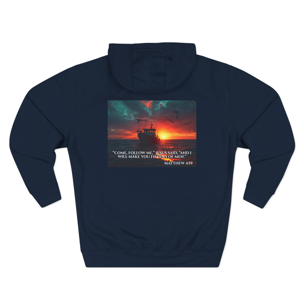 Fleece Hoodie – Fishers of Men | Matthew 4:19