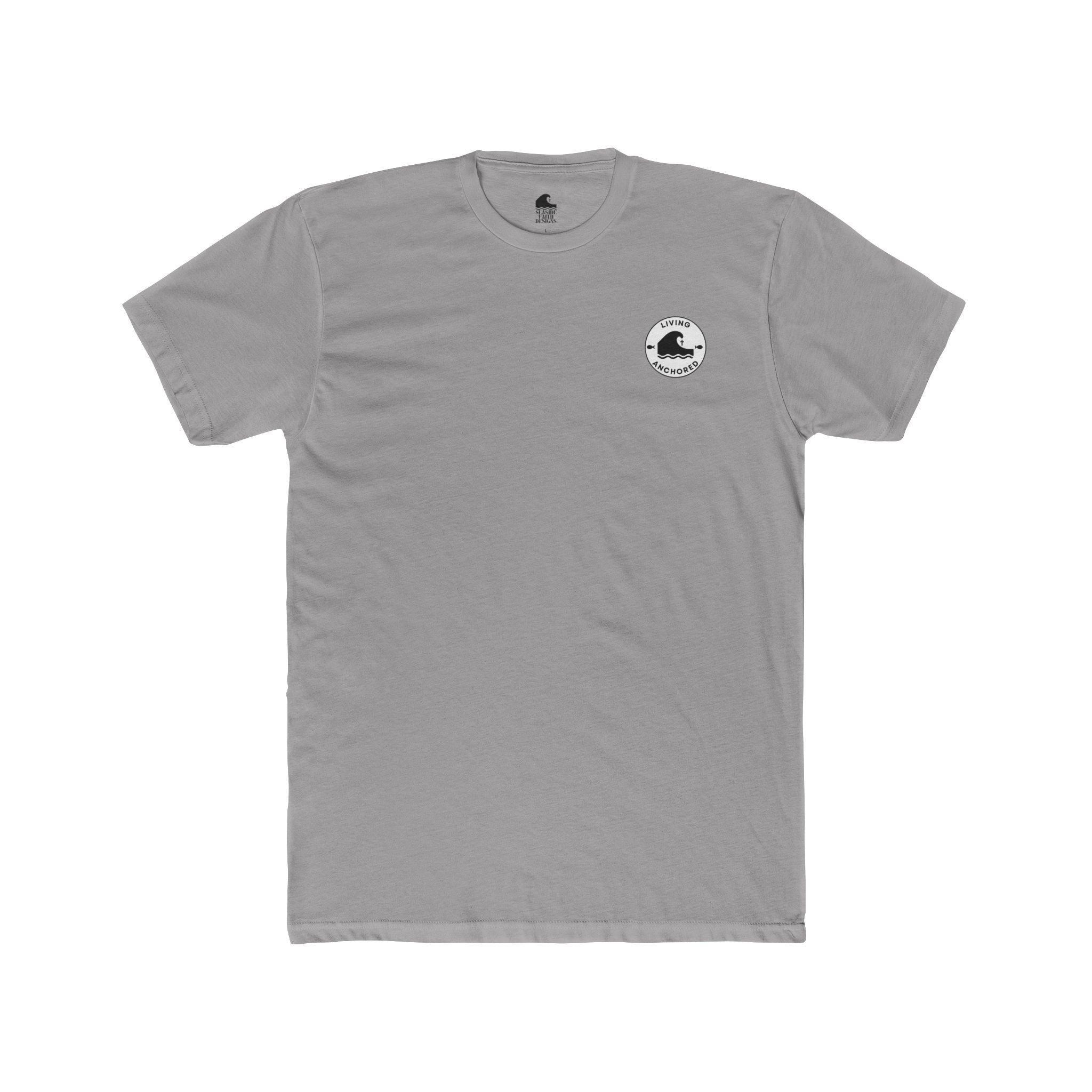 Living Anchored – Eagle & Psalm 36:7 Cotton Crew Tee