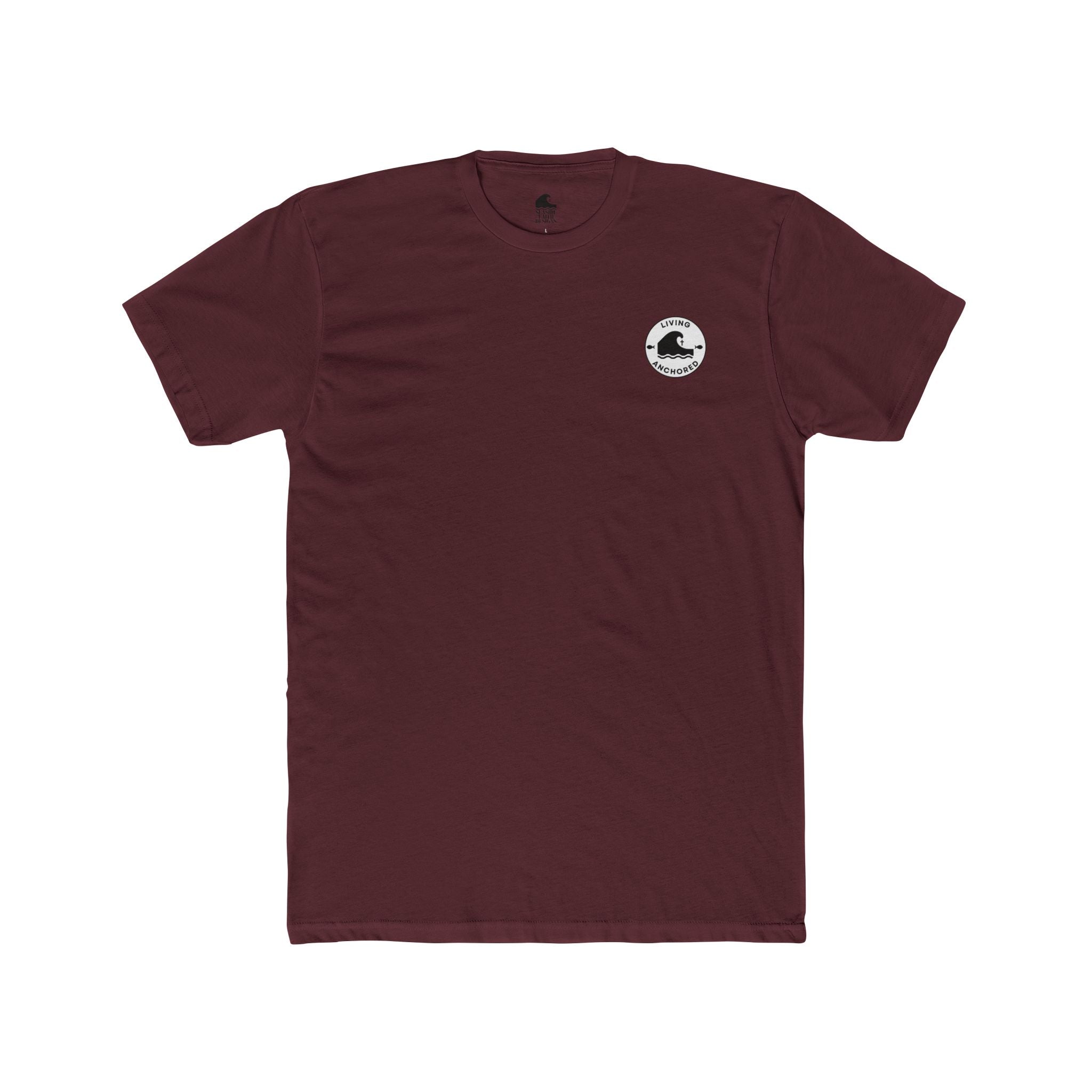 Living Anchored – Eagle & Psalm 36:7 Cotton Crew Tee