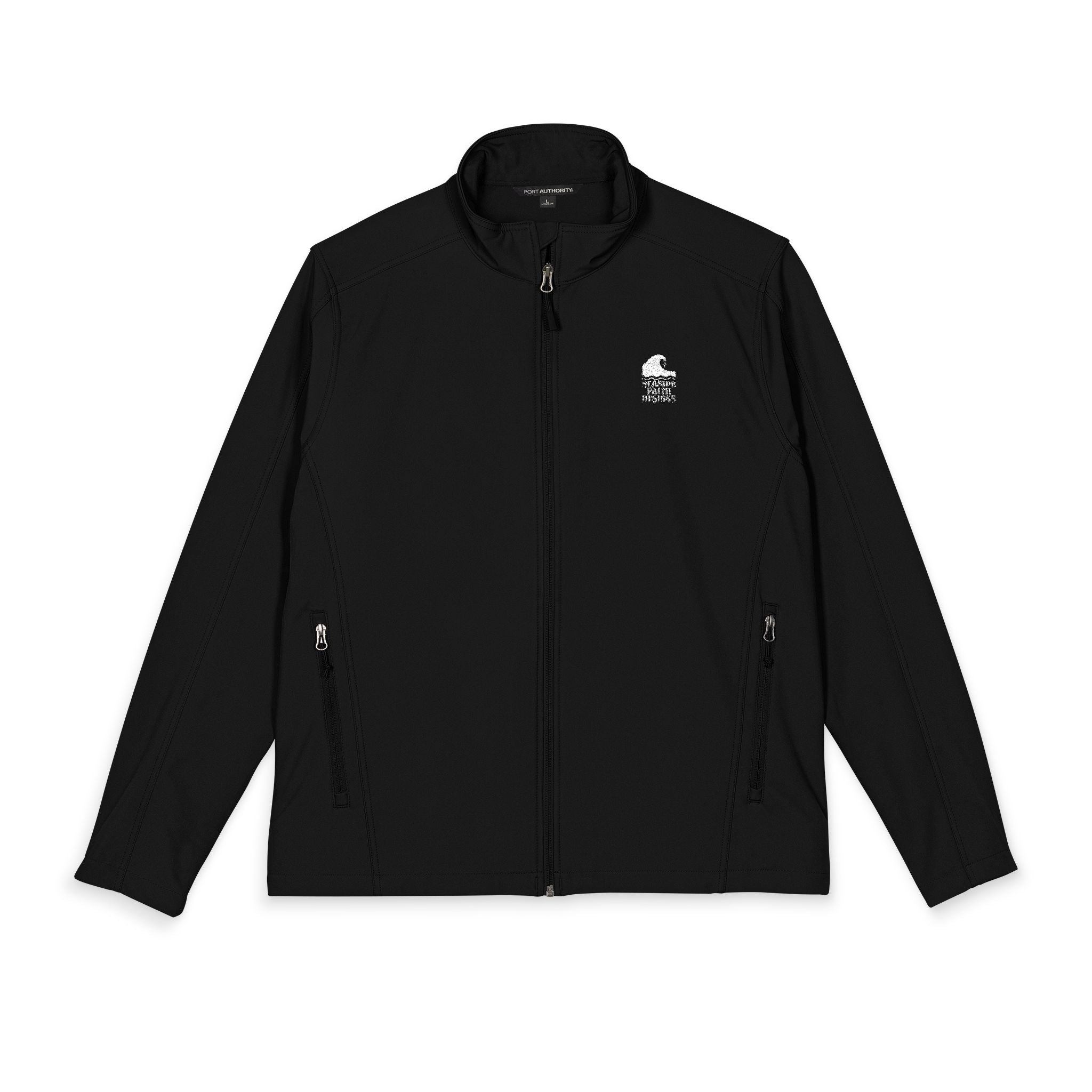 Men's Embroidered Seaside Faith Designs logo, Soft Shell Jacket - Lightweight Water-Resistant Workwear
