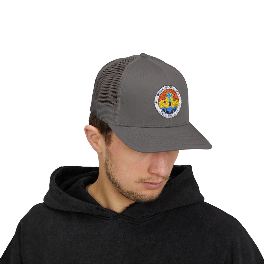 Walk With Jesus Sunrise Snapback Trucker Hat