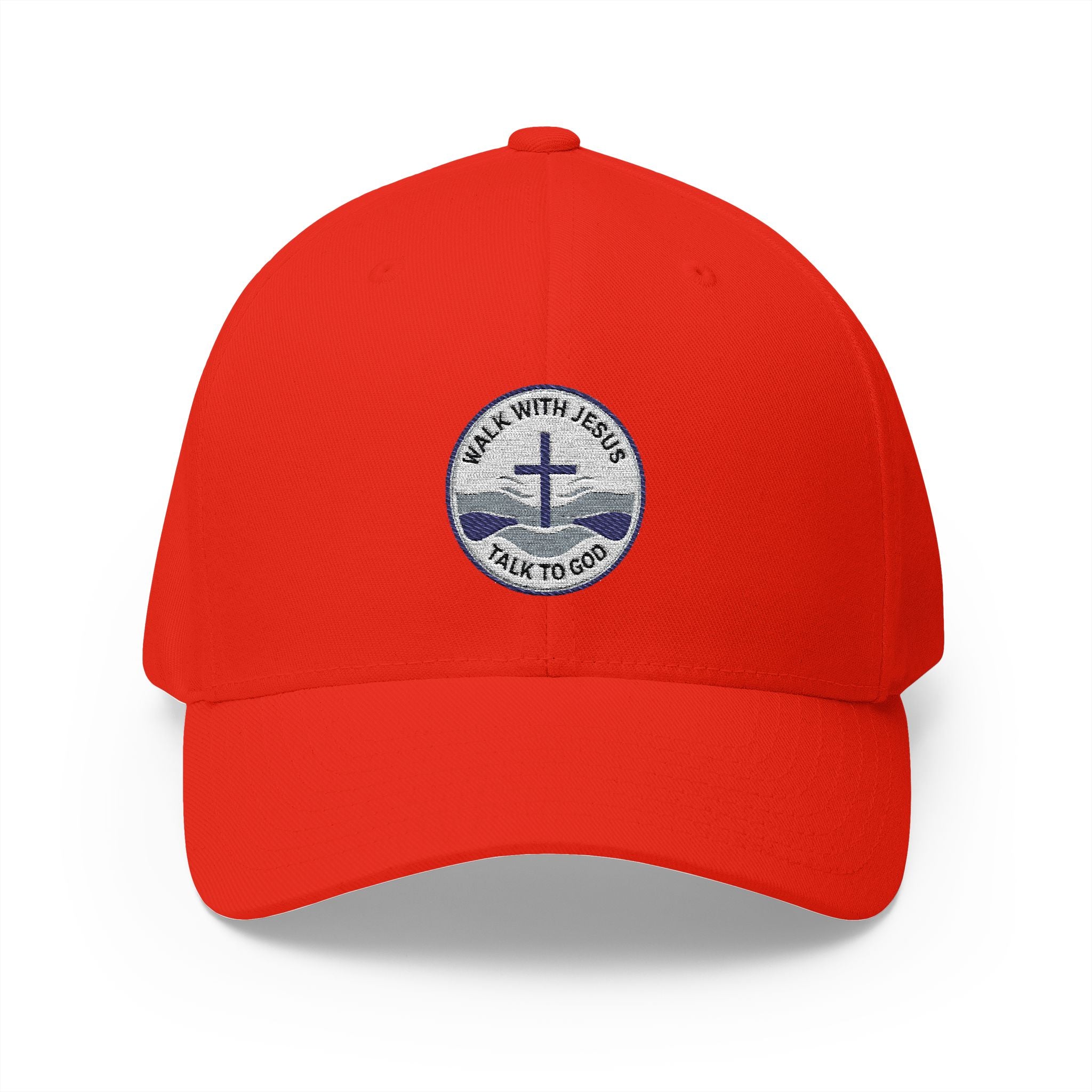 Walk With Jesus, Talk to God | Structured Cap by Seaside Faith Designs