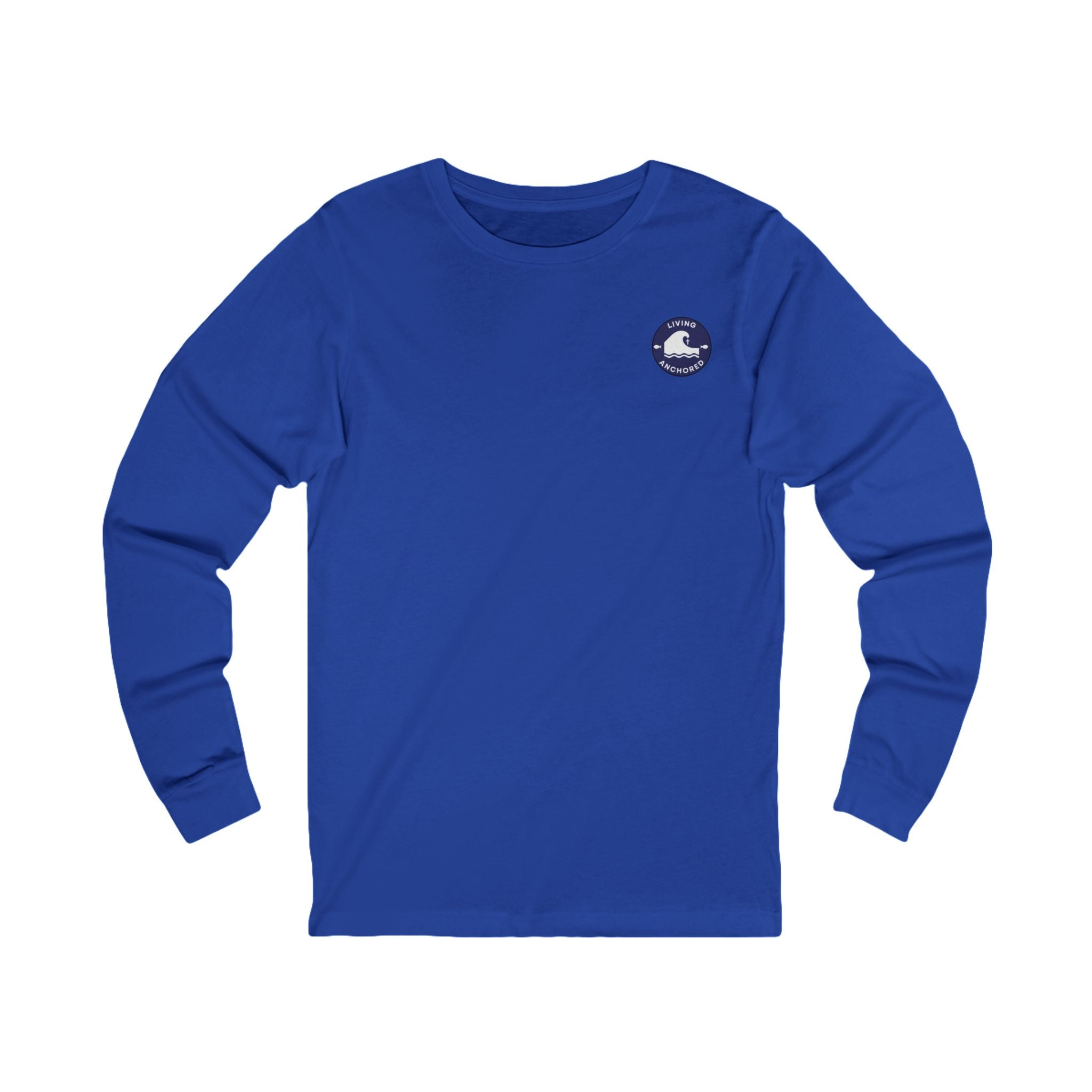 Living Anchored Jersey Long Sleeve Tee – Bird & Wave with Mark 11:22-24