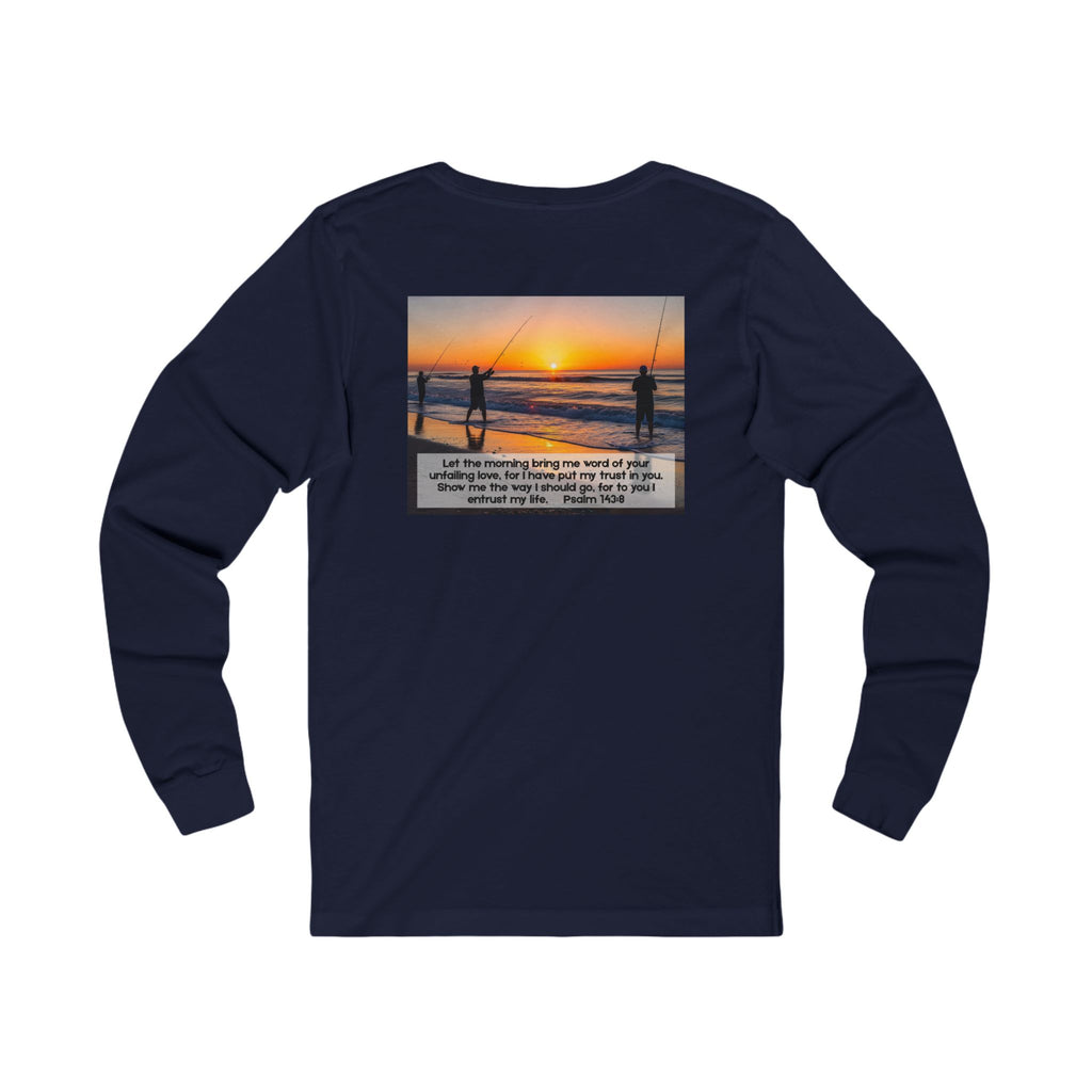 Inspirational Jersey Long Sleeve Tee – Psalm 143:8
