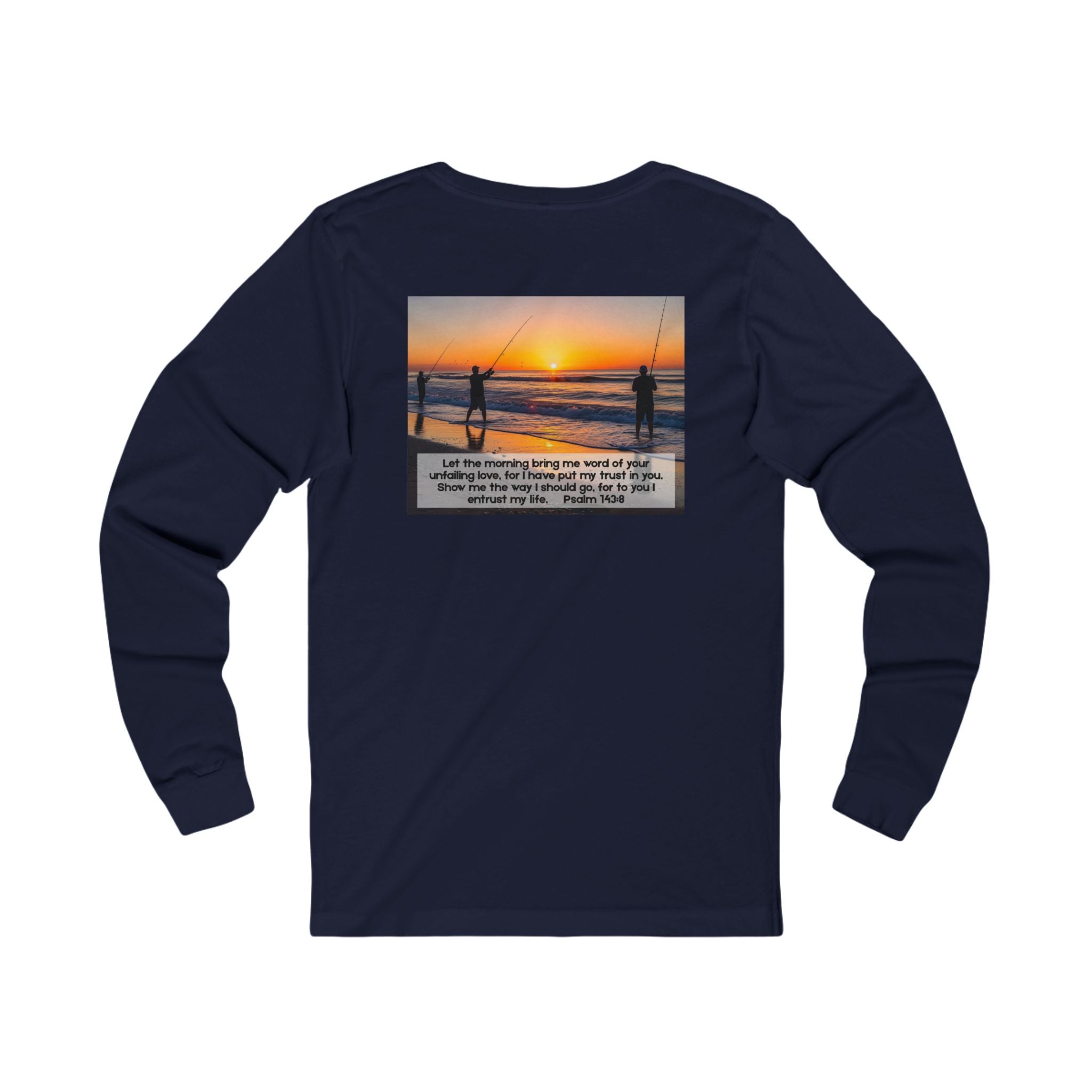 Inspirational Jersey Long Sleeve Tee – Psalm 143:8