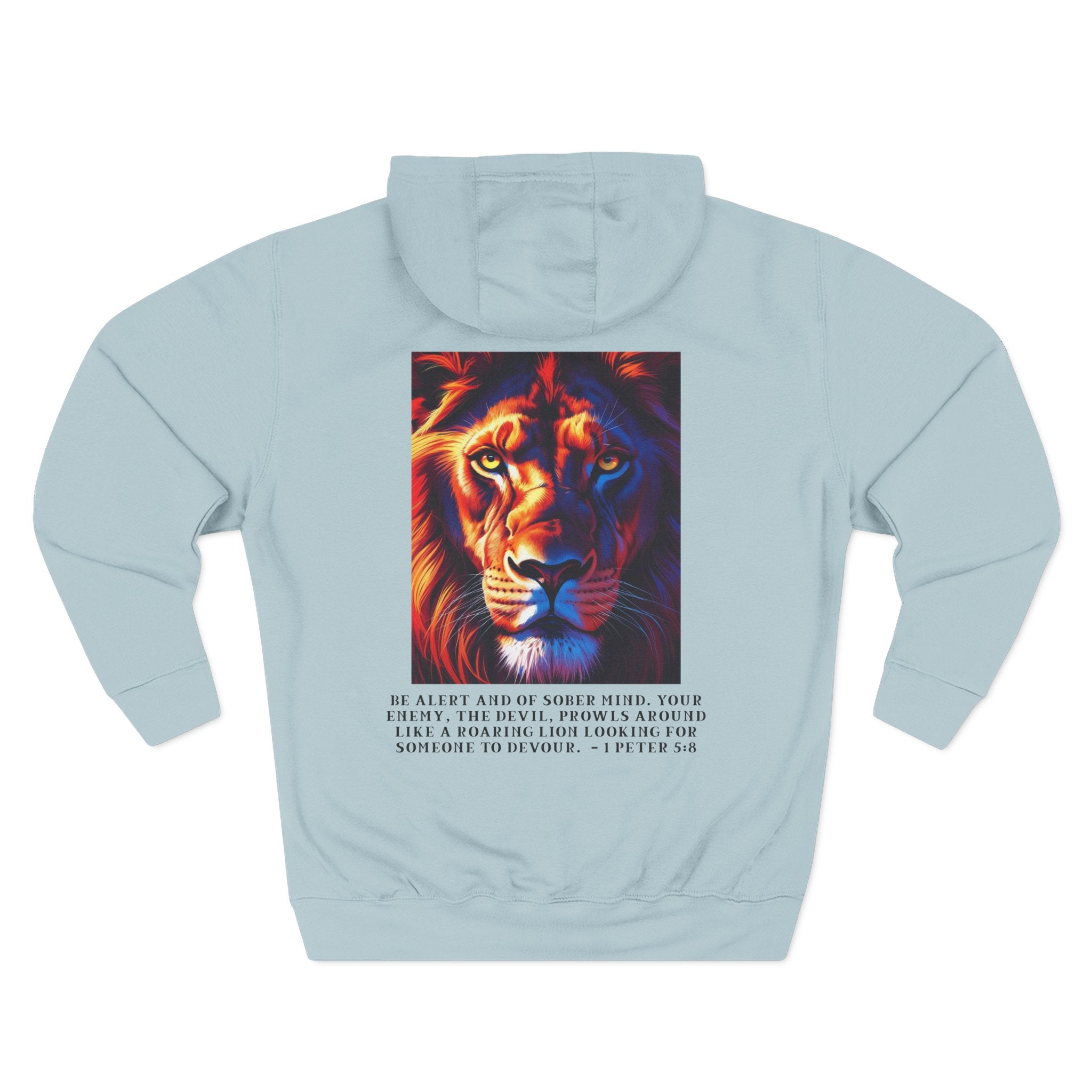 Cozy Flannel Hoodie – Lion Edition