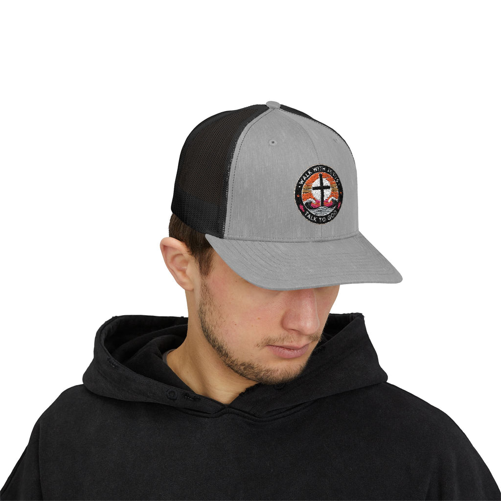 Walk With Jesus – Snapback Trucker Cap