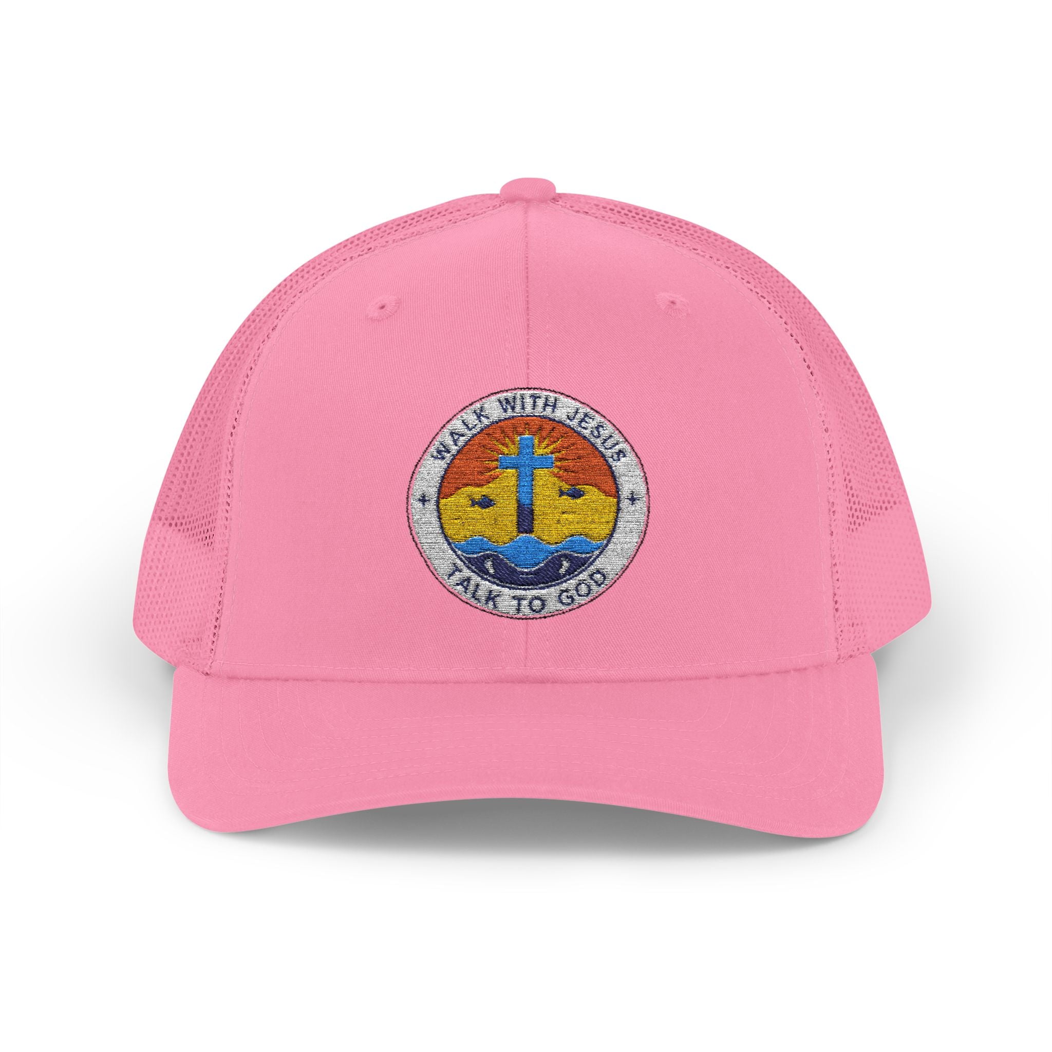 Walk With Jesus Sunrise Snapback Trucker Hat