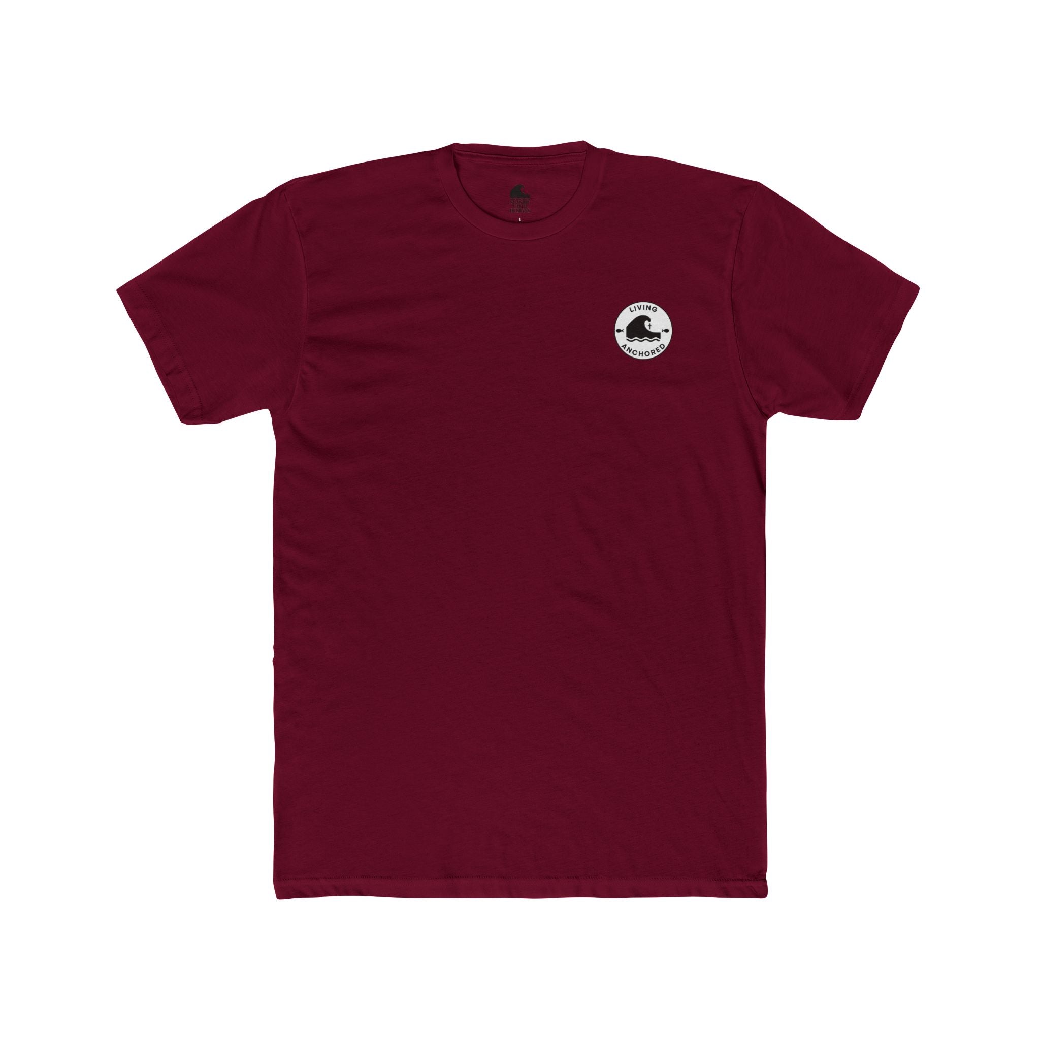 Living Anchored – Eagle & Psalm 36:7 Cotton Crew Tee