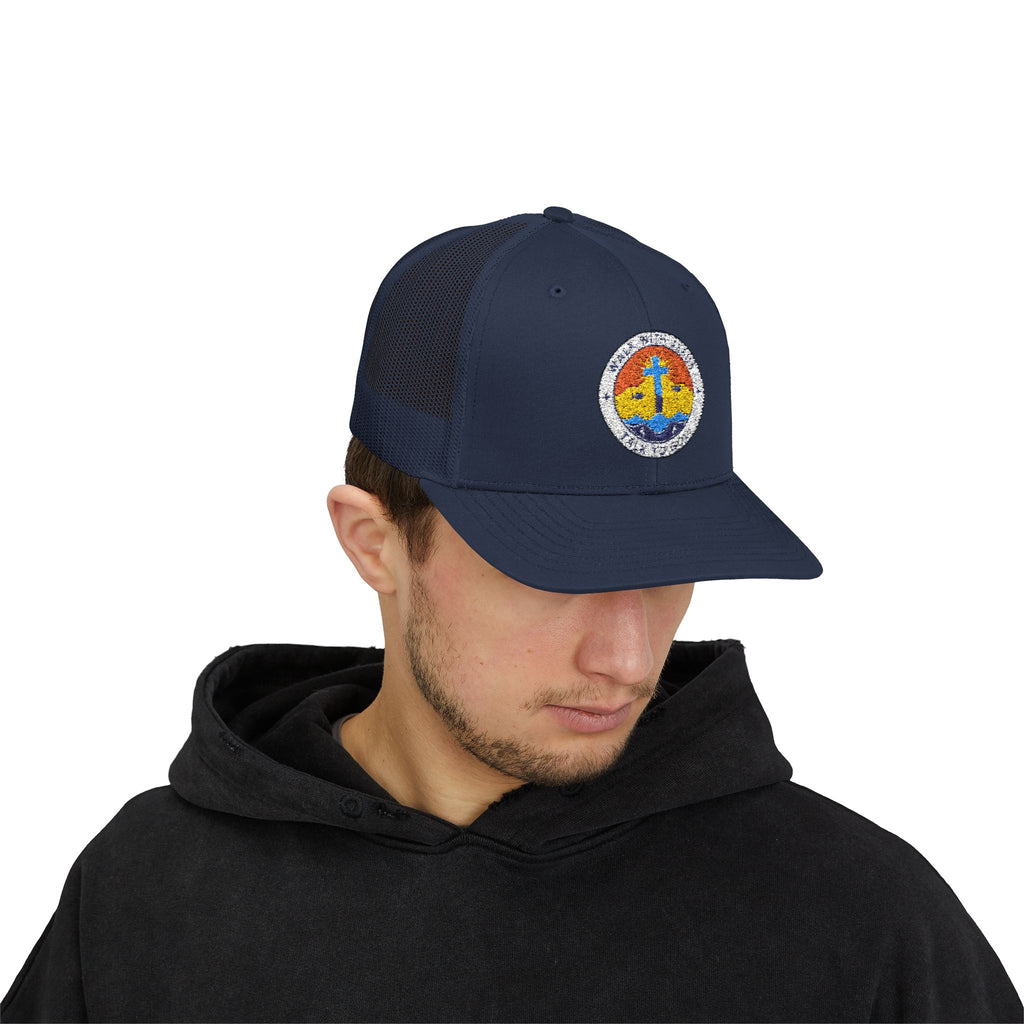 Walk With Jesus Sunrise Snapback Trucker Hat