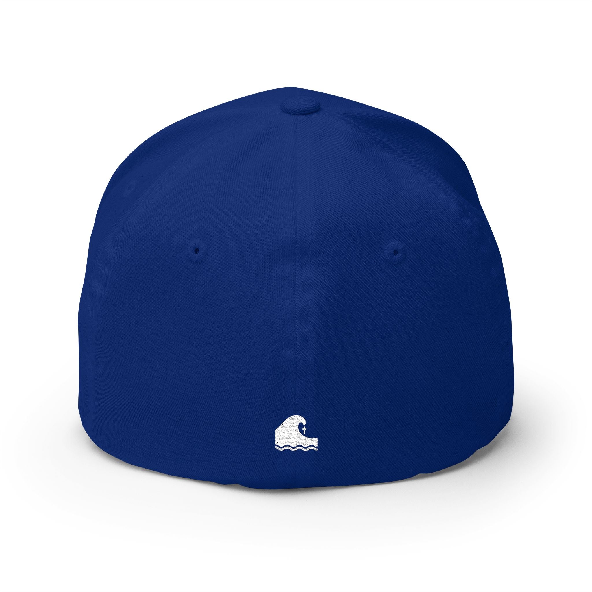 Living Anchored | Embroidered Closed-Back Cap (White Logo Back)