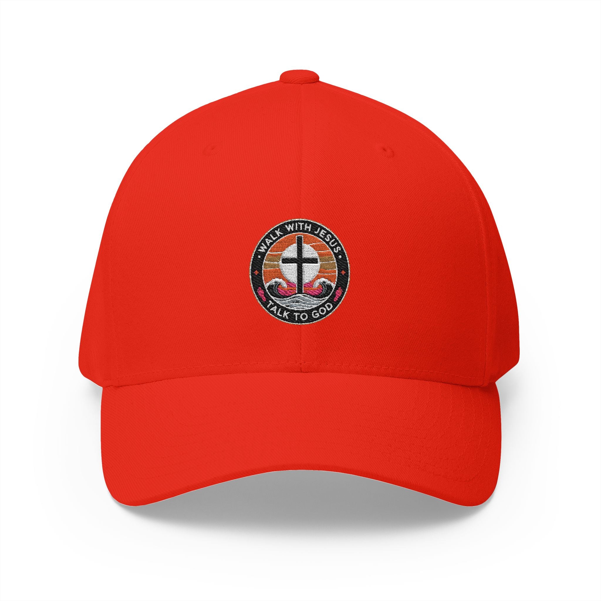Walk With Jesus, Talk to God Embroidered Cap