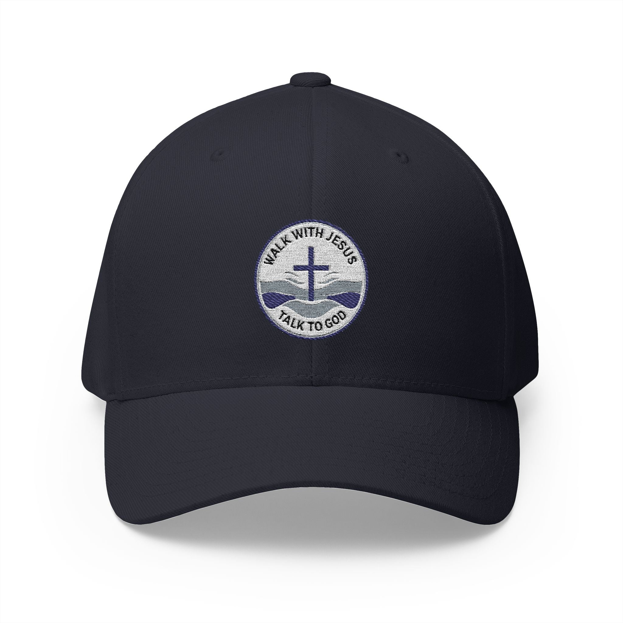 Walk With Jesus, Talk to God | Structured Cap by Seaside Faith Designs