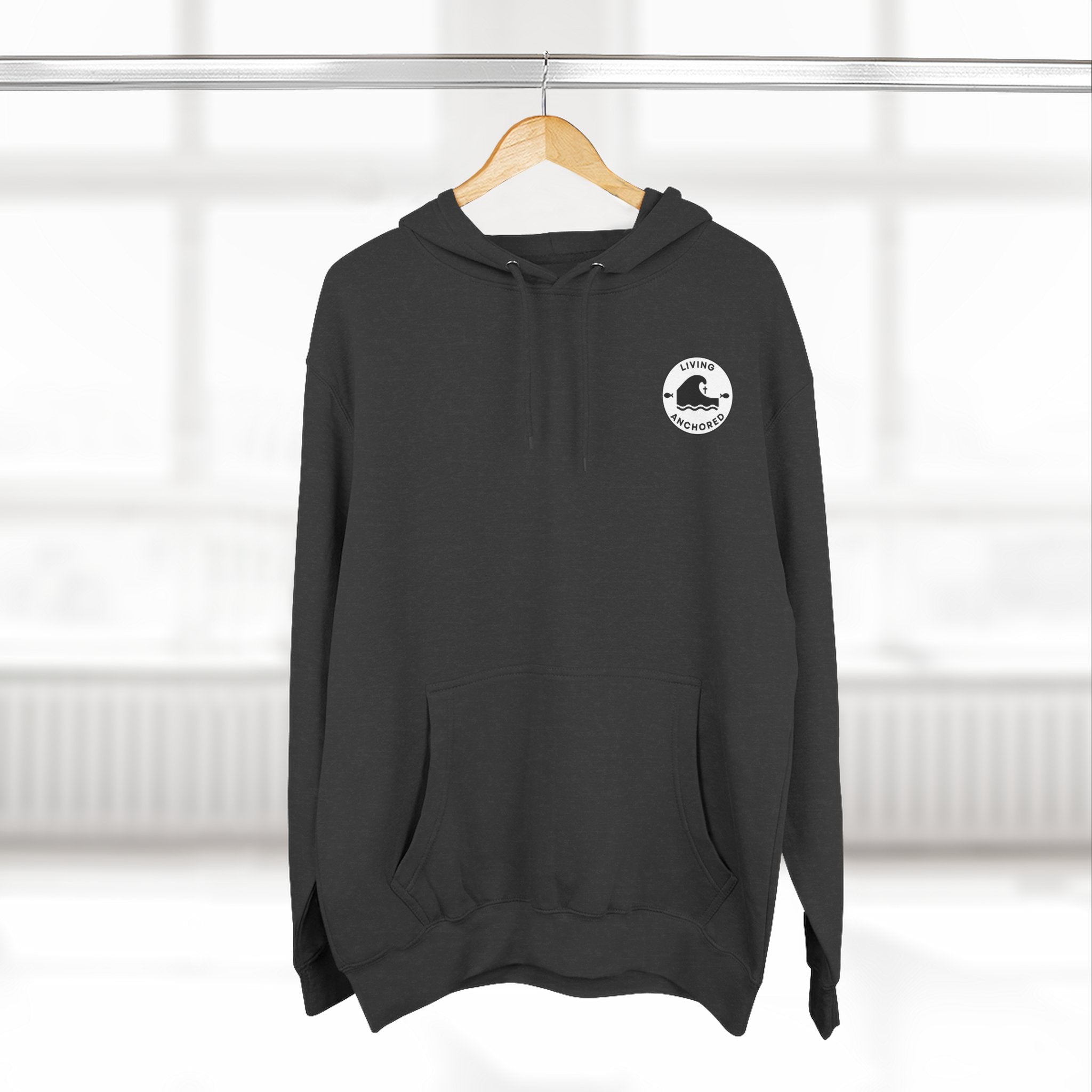 Living Anchored – Well & Living Water Scripture Fleece Hoodie