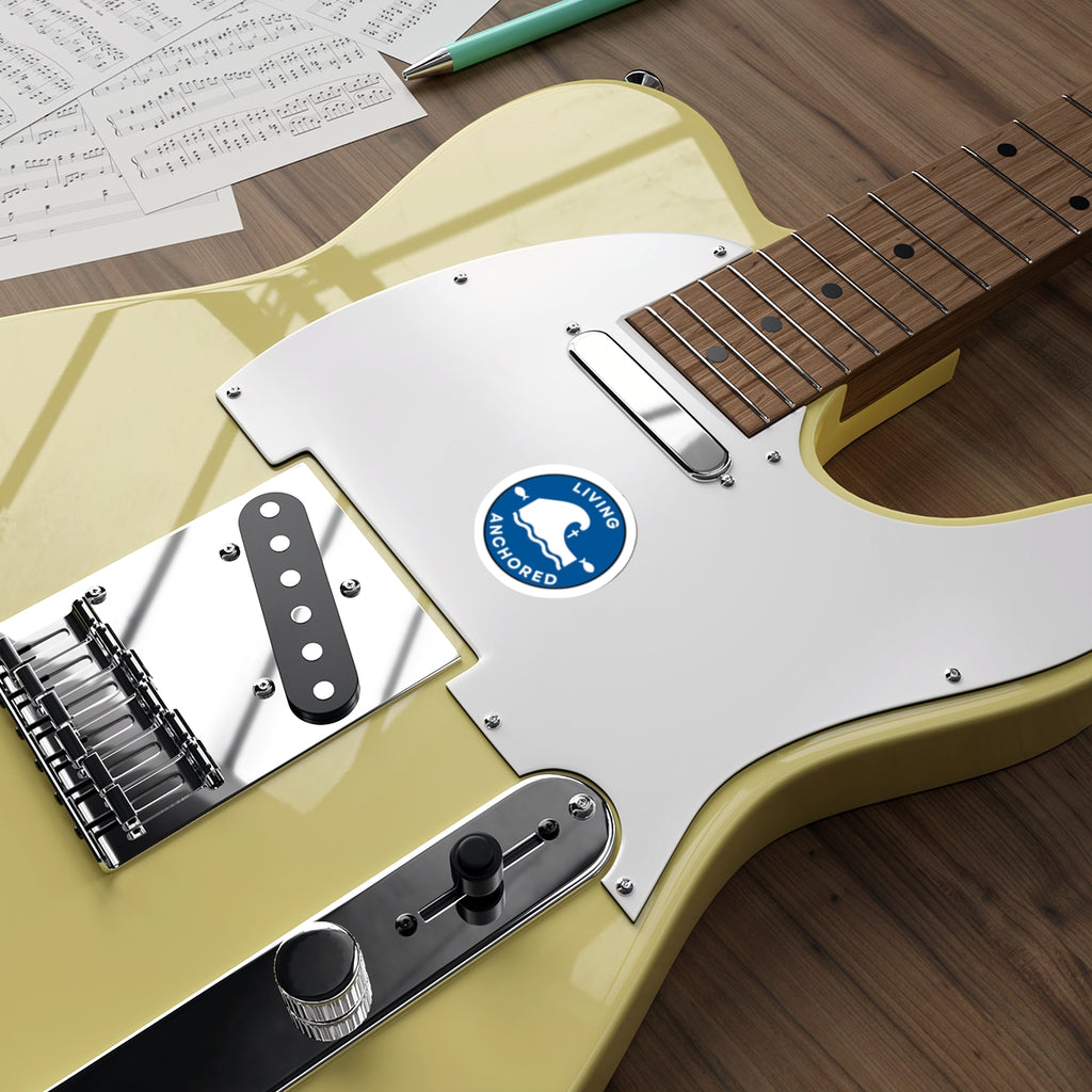 Living Anchored Die-Cut Sticker