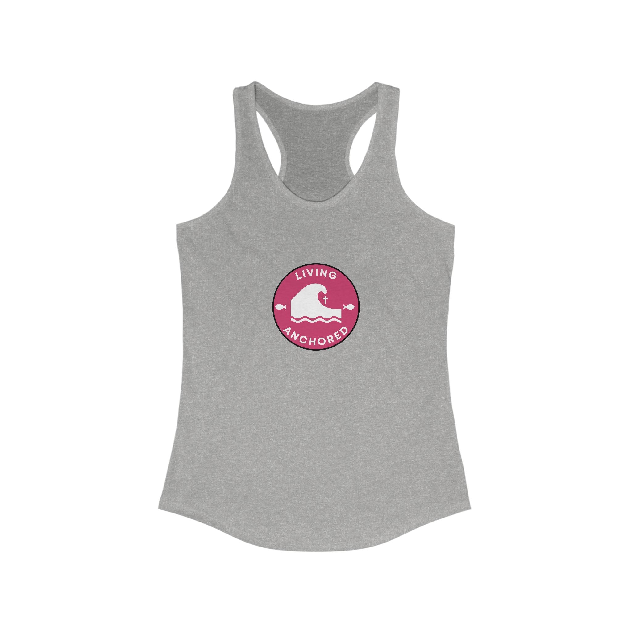 Living Anchored – Women’s Racerback Tank (9 Color Options)