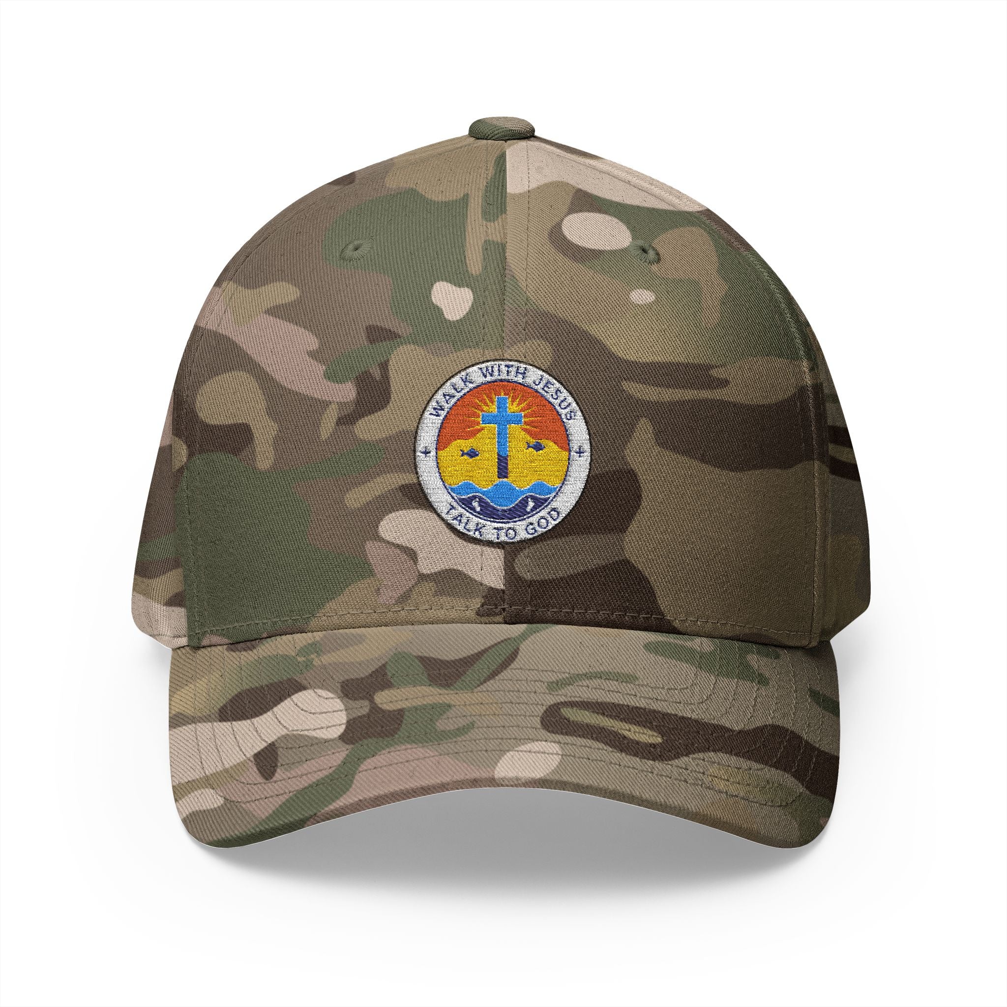 Walk with Jesus Closed-Back Cap 