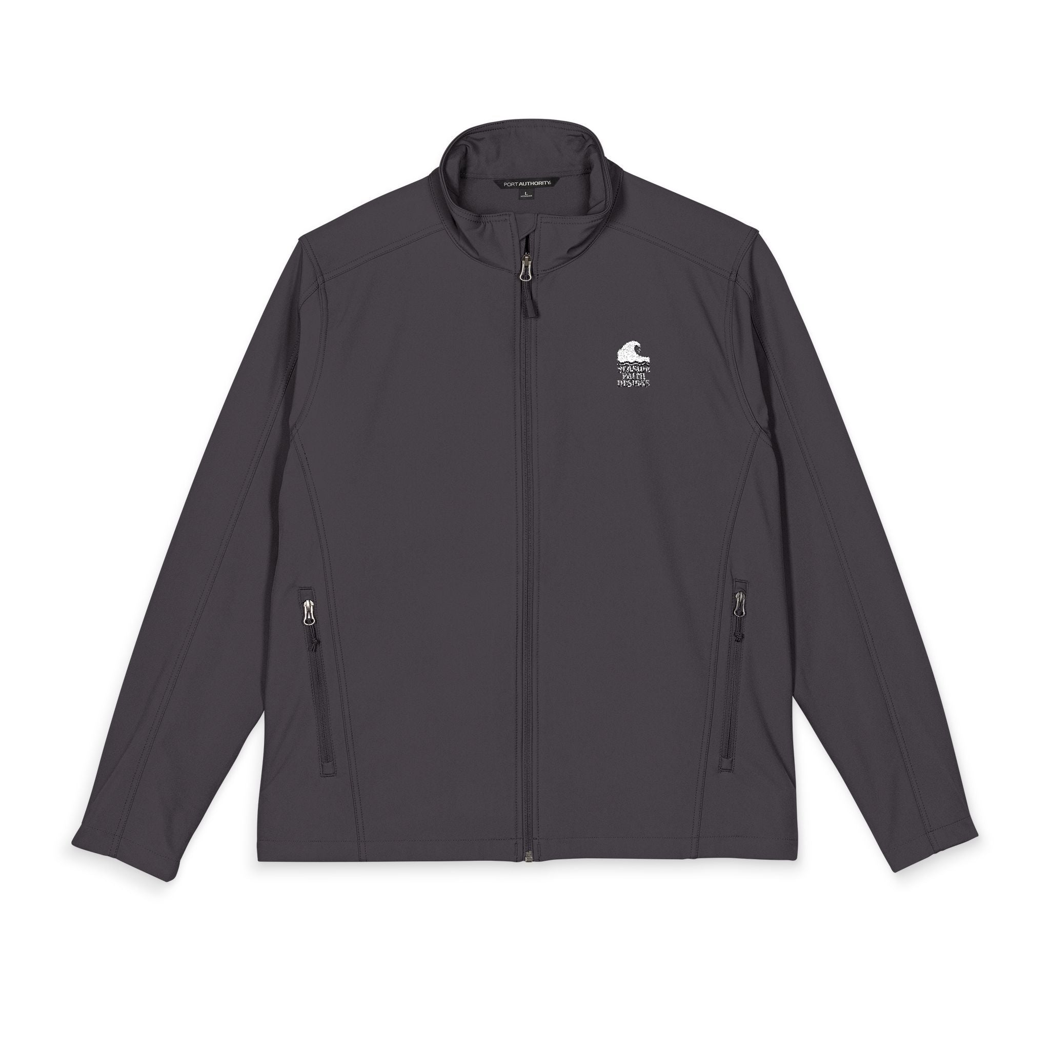 Men's Embroidered Seaside Faith Designs logo, Soft Shell Jacket - Lightweight Water-Resistant Workwear
