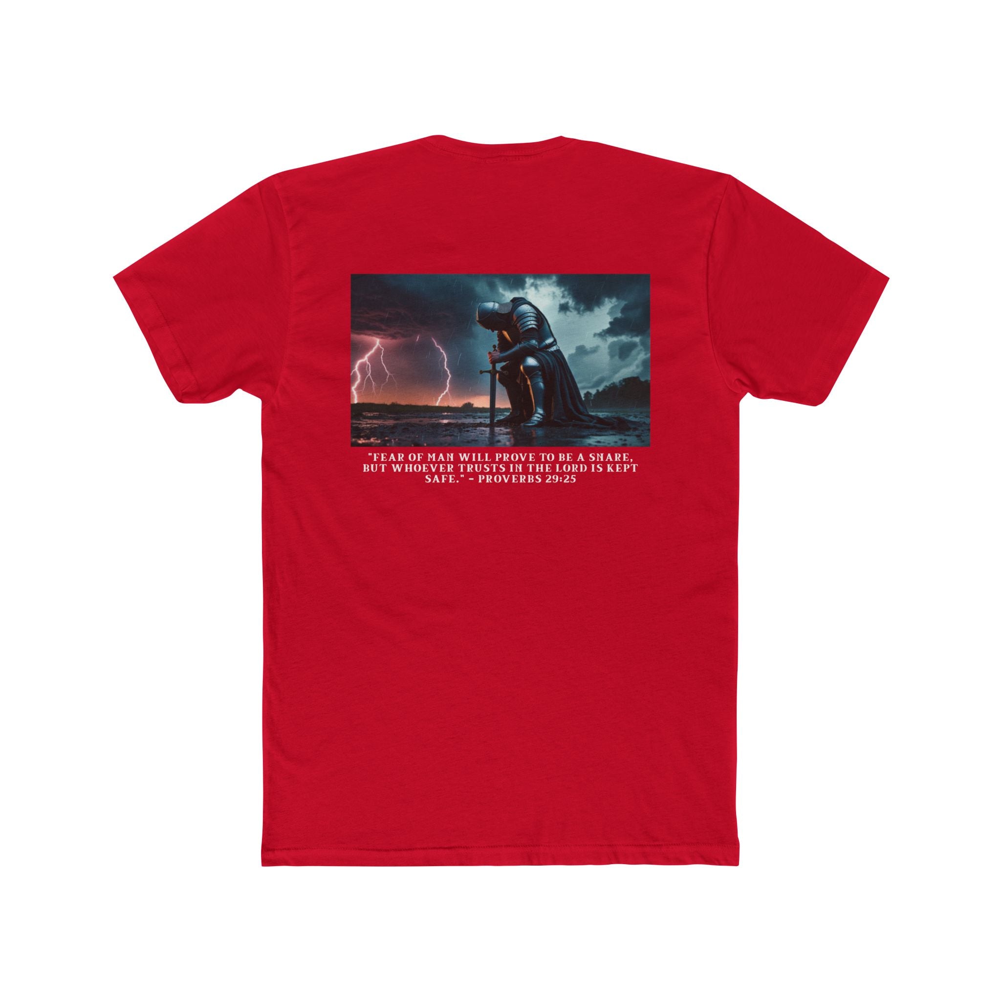 Faith Over Fear – Cotton Crew Tee (13 Colors, White Font)